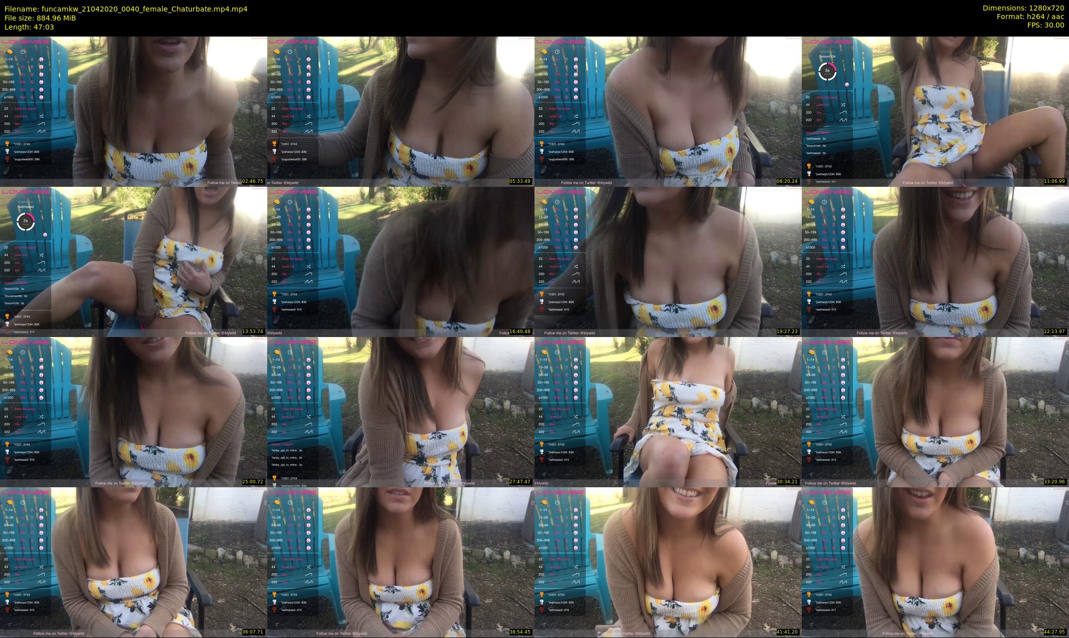 funcamkw — 48 minute Chaturbate female cam show recording, 720p, Apr 21, 2020
