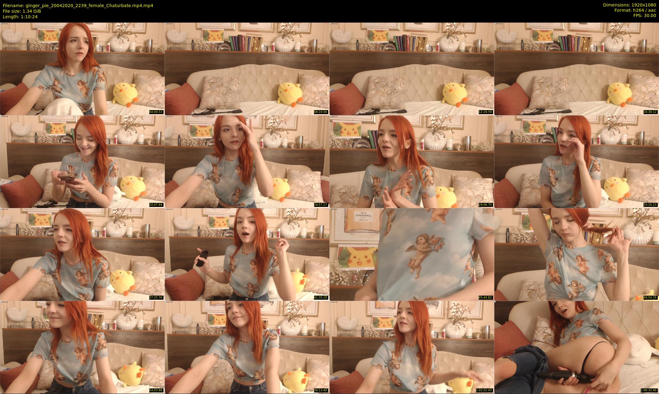 ginger_pie — 71 minute Chaturbate female cam show recording, 1080p, Apr 20, 2020