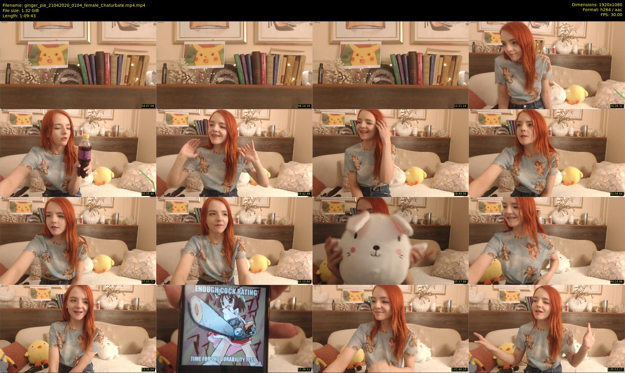 ginger_pie — 70 minute Chaturbate female cam show recording, 1080p, Apr 21, 2020