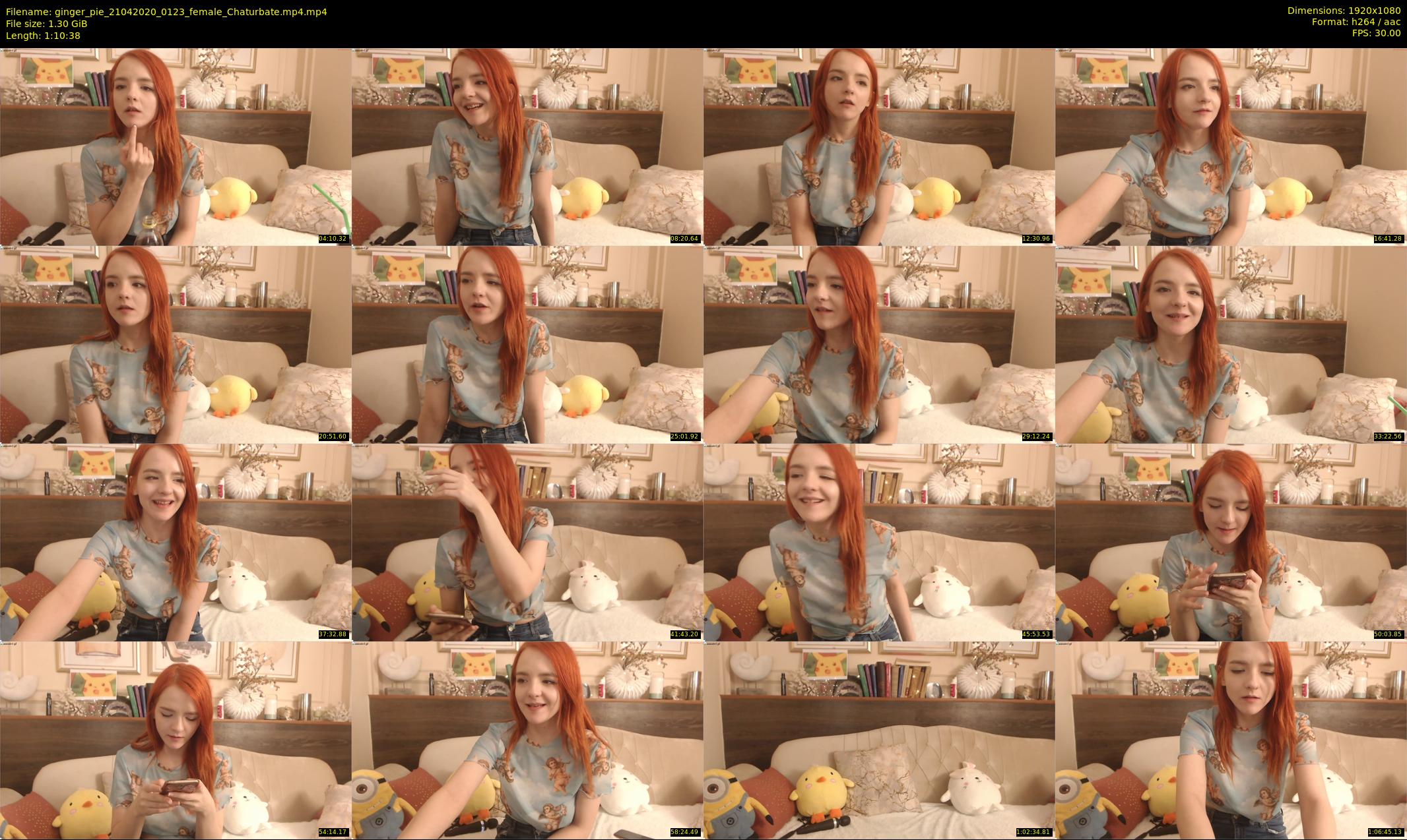 ginger_pie — 71 minute Chaturbate female cam show recording, 1080p, Apr 21, 2020