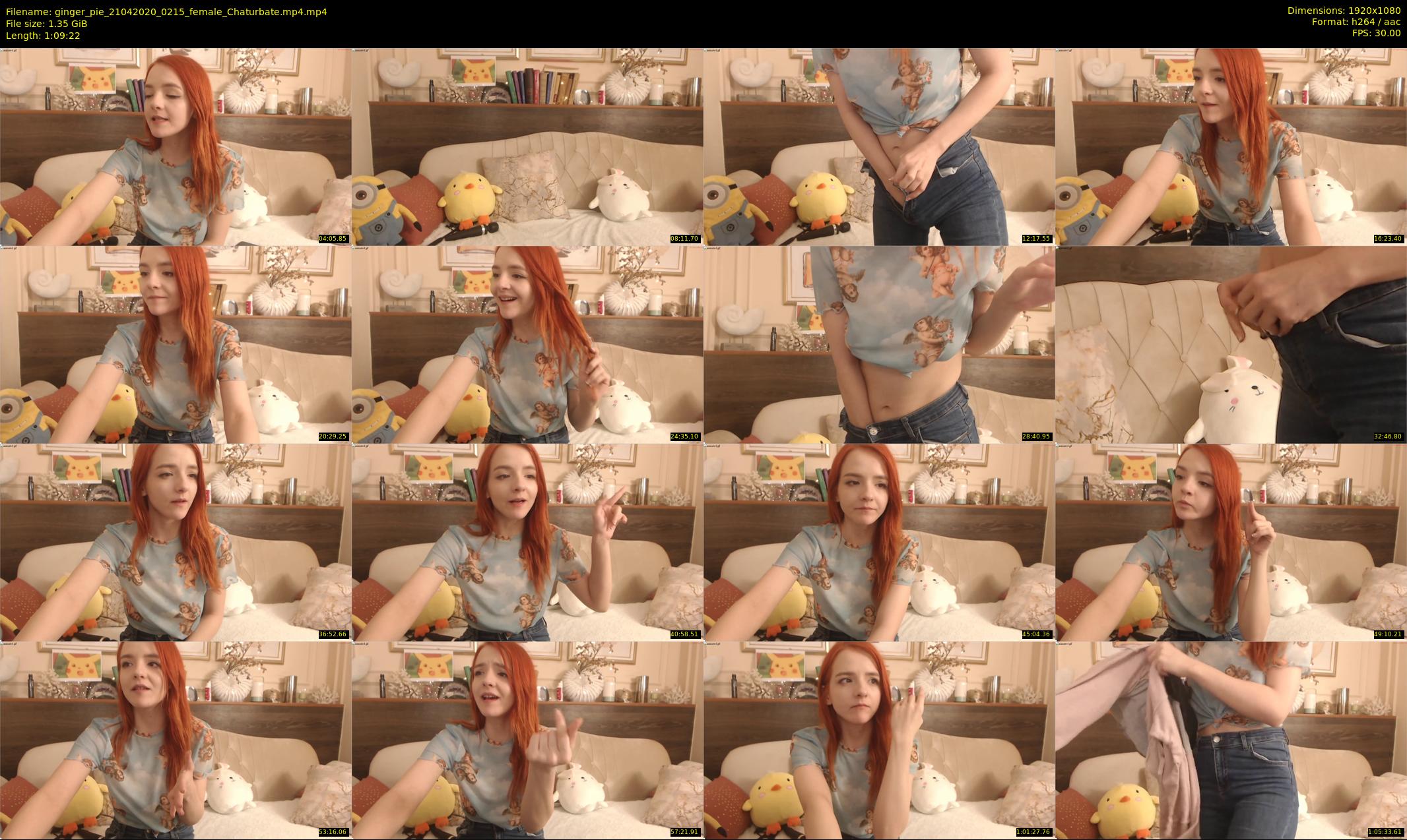 ginger_pie — 70 minute Chaturbate female cam show recording, 1080p, Apr 21, 2020