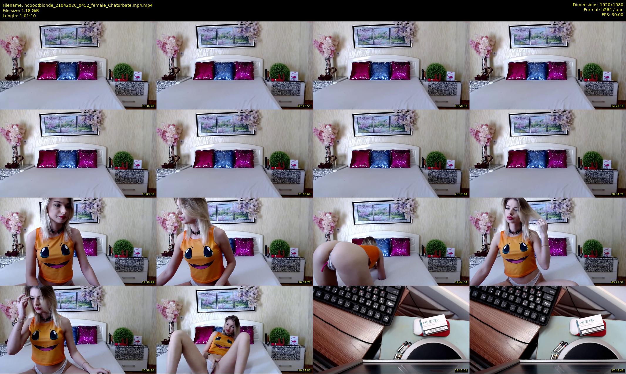 hooootblonde — 62 minute Chaturbate female cam show recording, 1080p, Apr 21, 2020