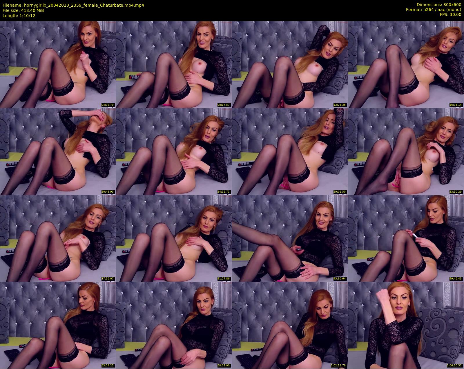 hornygirllx — 71 minute Chaturbate female cam show recording, 480p, Apr 20, 2020