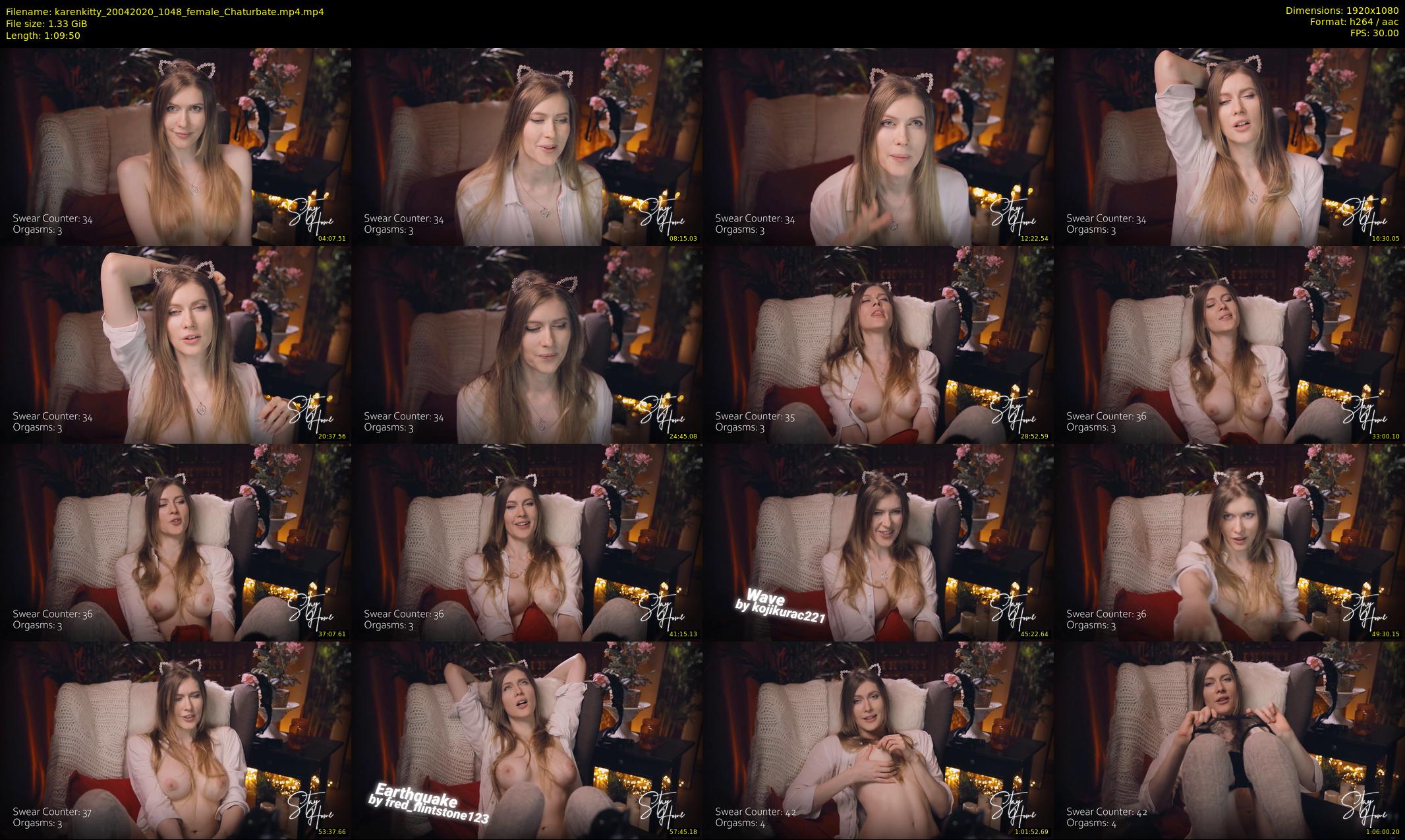 karenkitty — 70 minute Chaturbate female cam show recording, 1080p, Apr 20, 2020