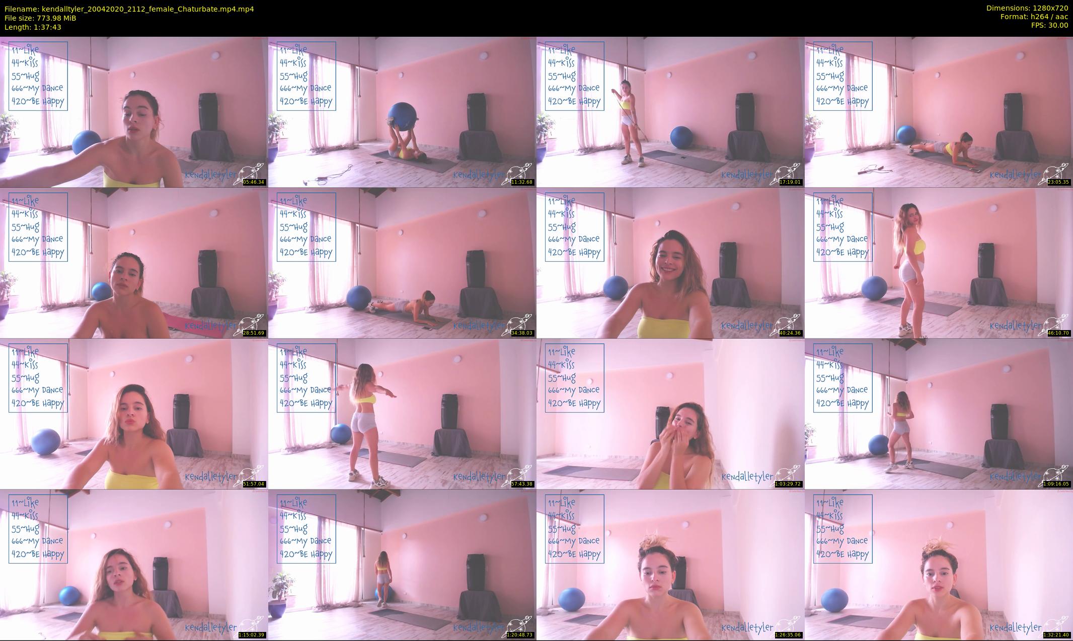 kendalltyler — 98 minute Chaturbate female cam show recording, 720p, Apr 20, 2020