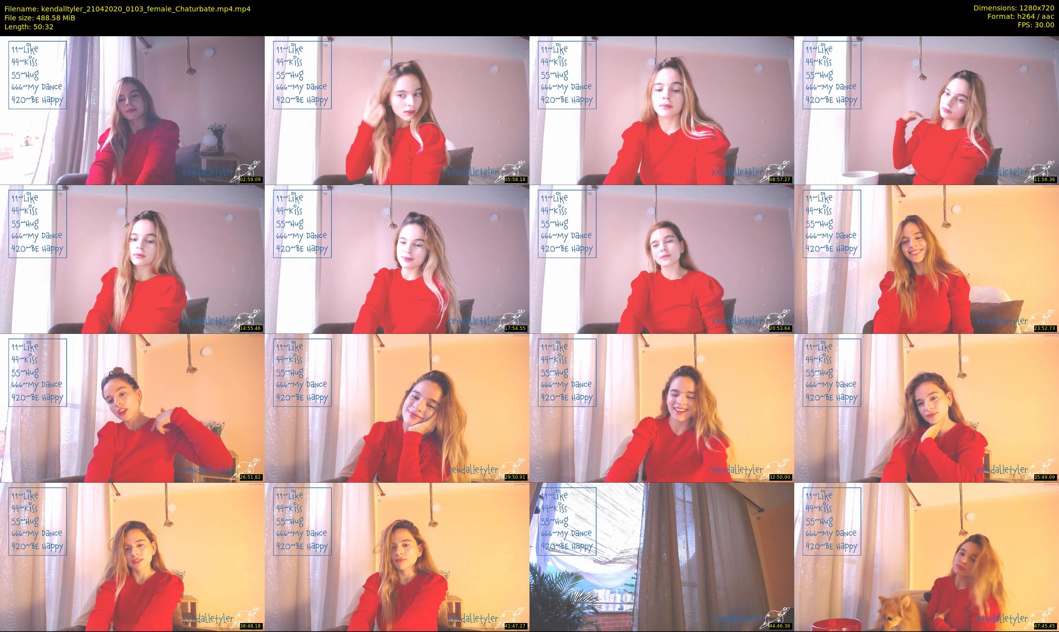 kendalltyler — 51 minute Chaturbate female cam show recording, 720p, Apr 21, 2020