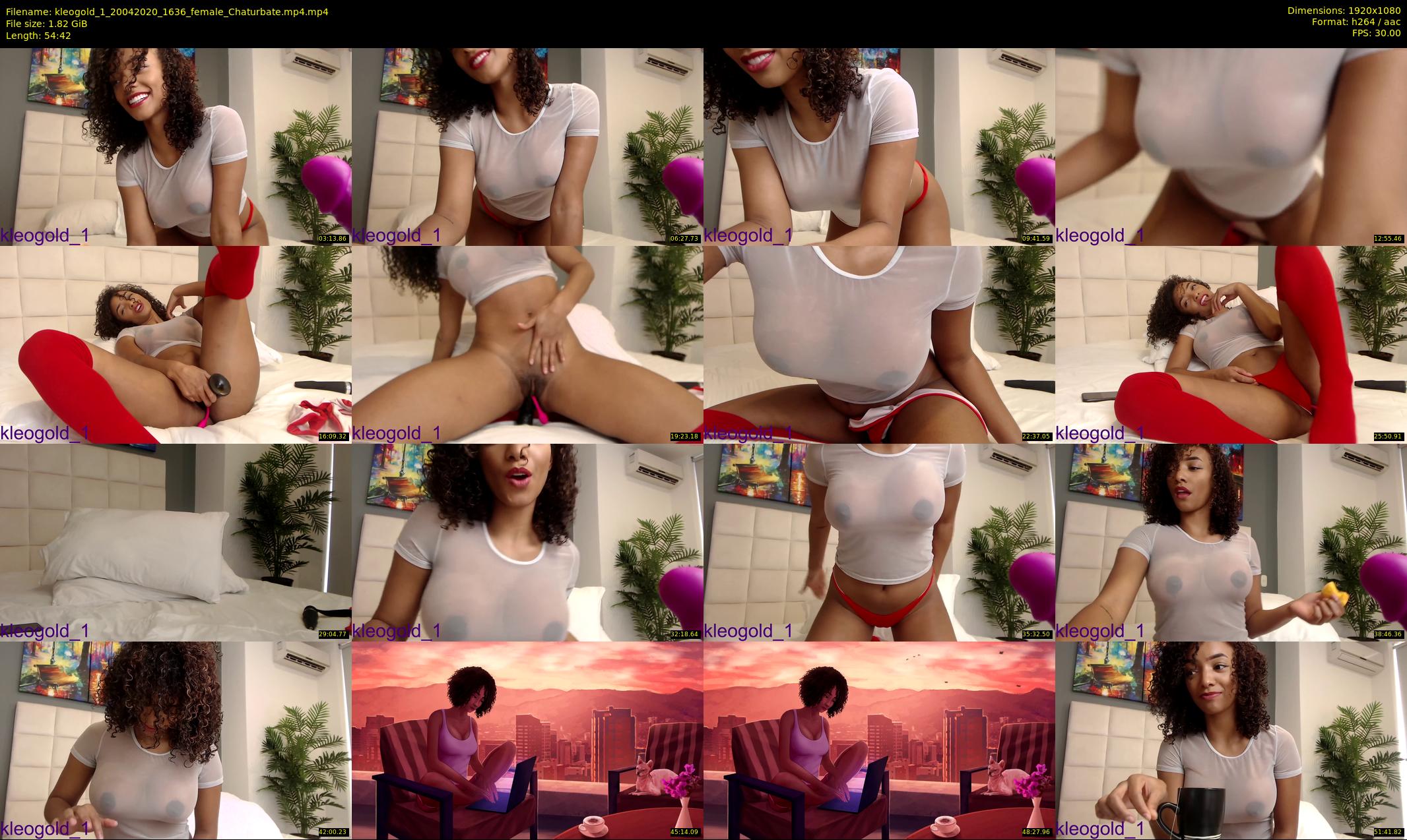 kleogold_1 — 55 minute Chaturbate female cam show recording, 1080p, Apr 20, 2020
