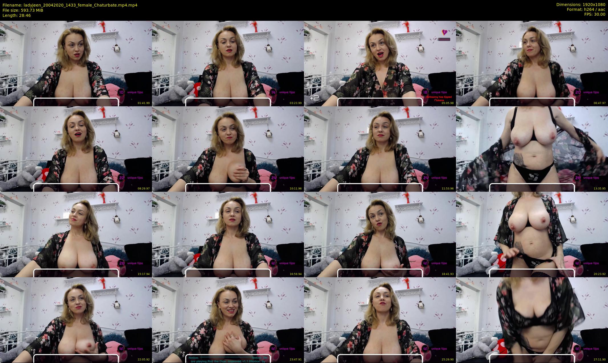 ladyjeen — 29 minute Chaturbate female cam show recording, 1080p, Apr 20, 2020