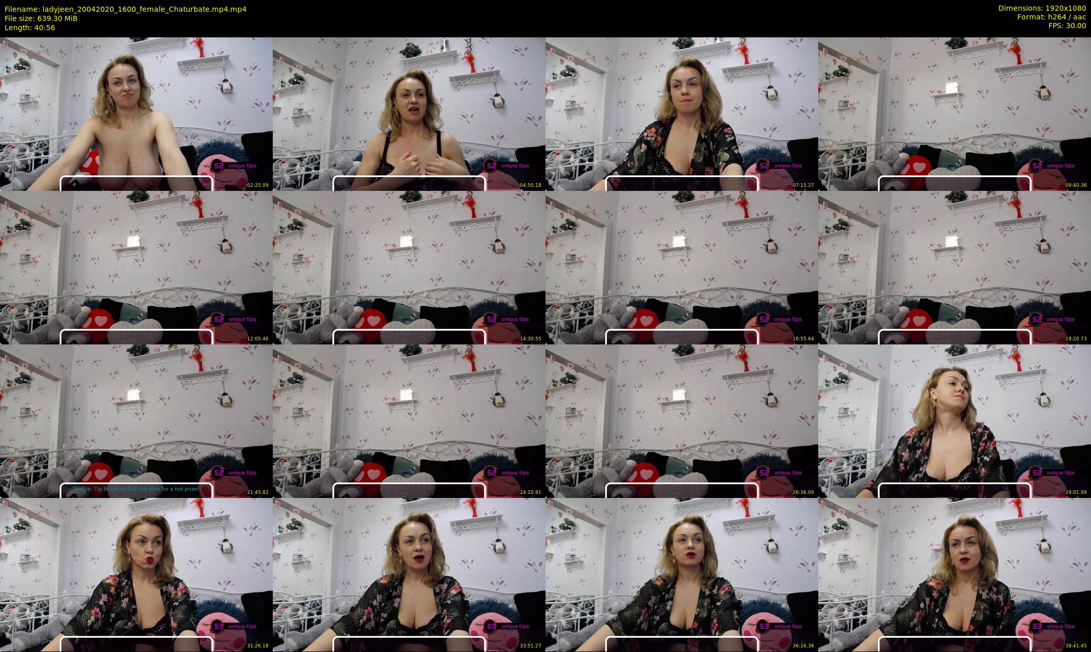ladyjeen — 41 minute Chaturbate female cam show recording, 1080p, Apr 20, 2020