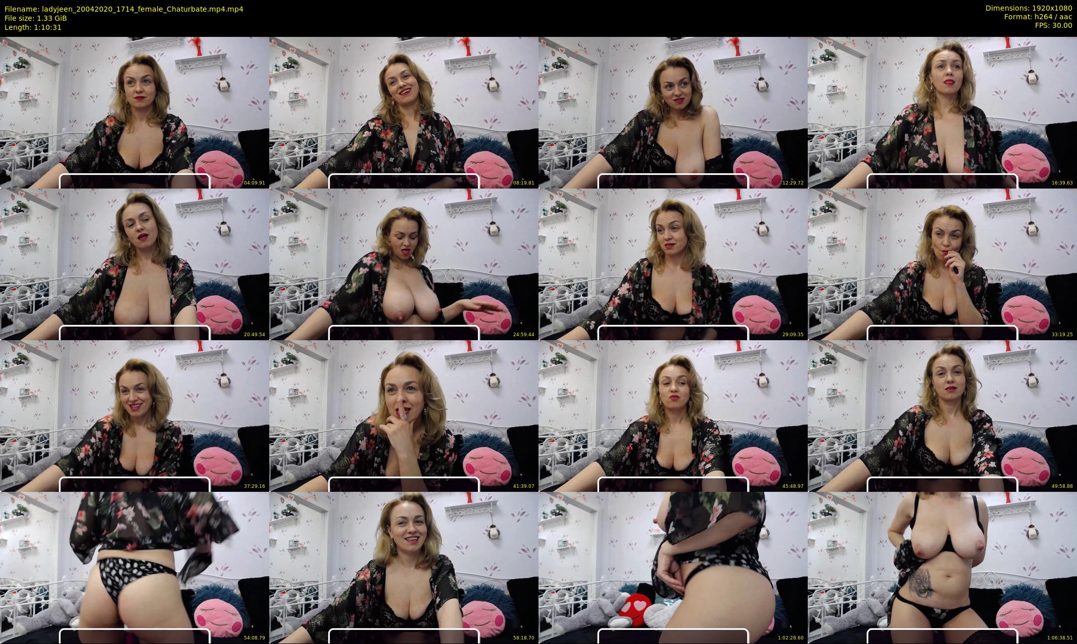 ladyjeen — 71 minute Chaturbate female cam show recording, 1080p, Apr 20, 2020