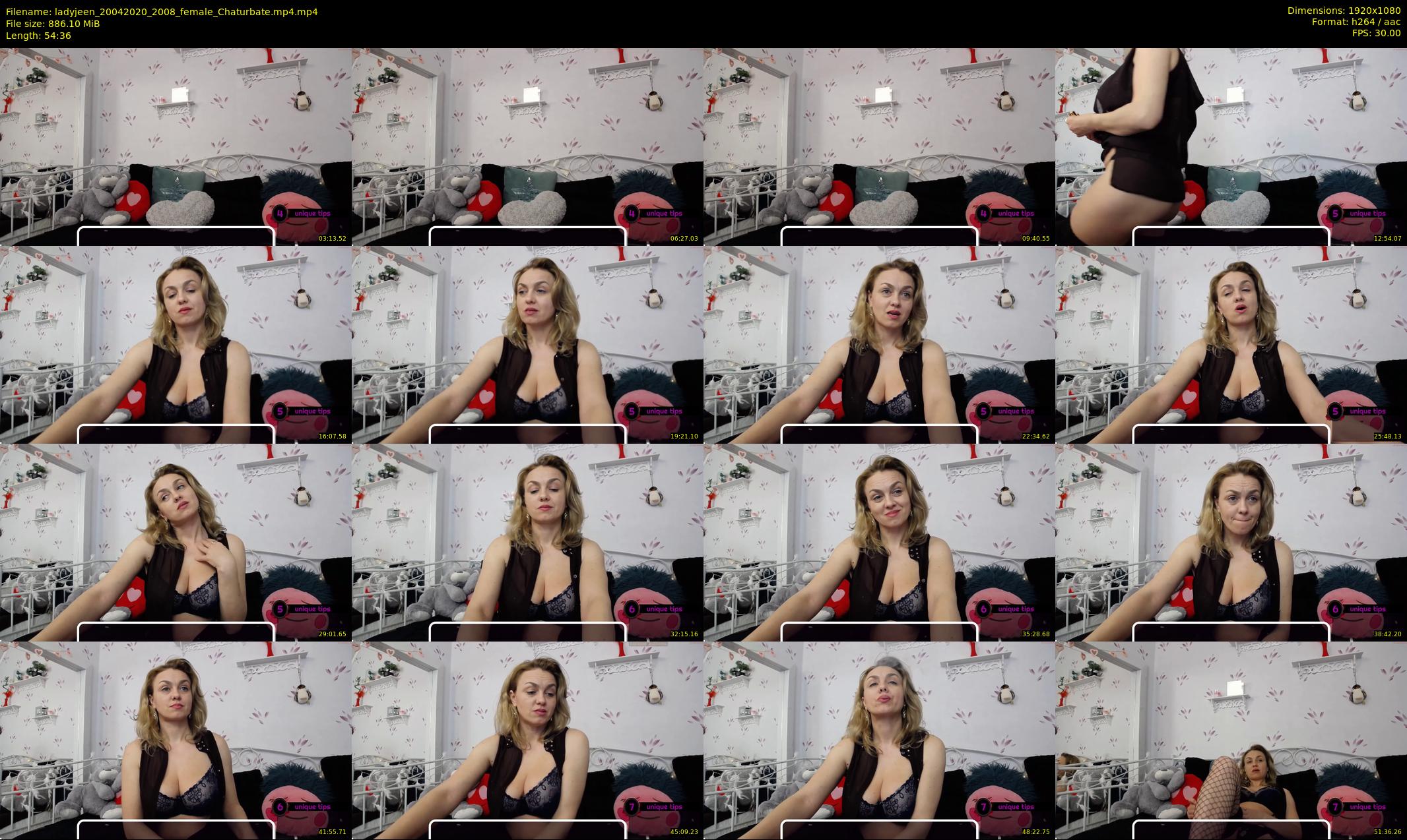 ladyjeen — 55 minute Chaturbate female cam show recording, 1080p, Apr 20, 2020