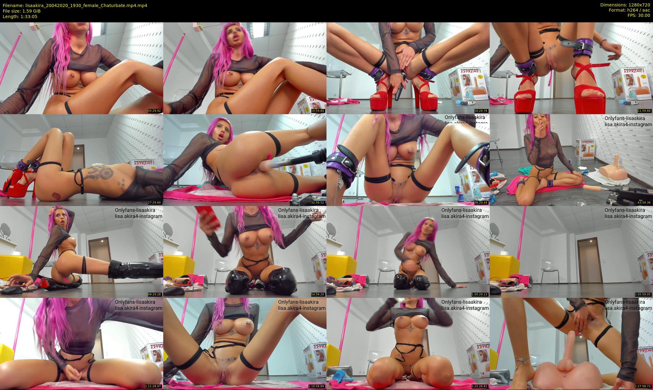 lisaakira — 94 minute Chaturbate female cam show recording, 720p, Apr 20, 2020