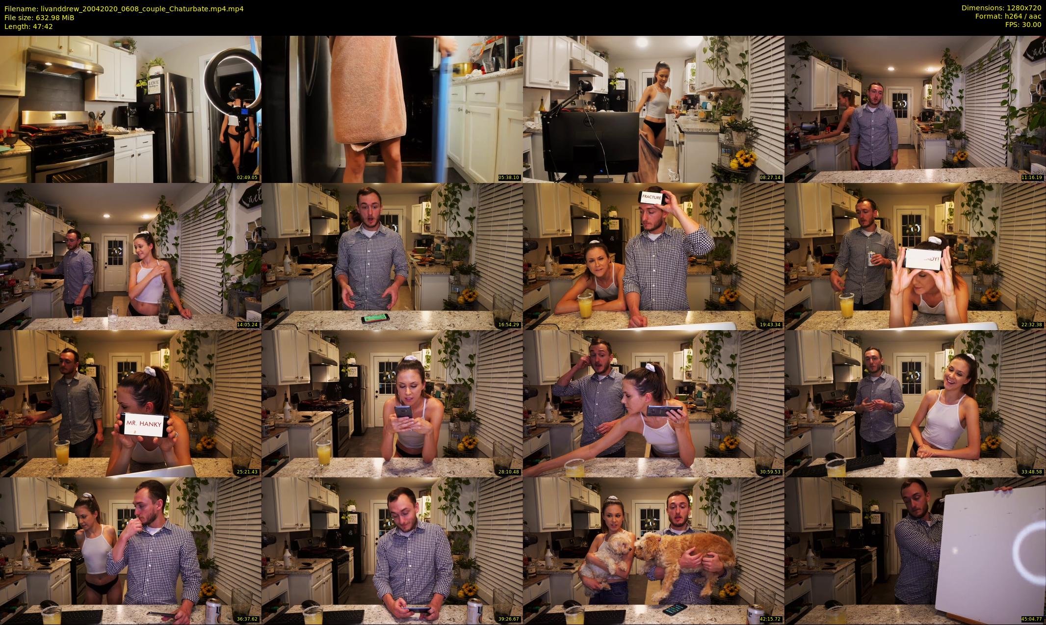 livanddrew — 48 minute Chaturbate couple cam show recording, 720p, Apr 20, 2020
