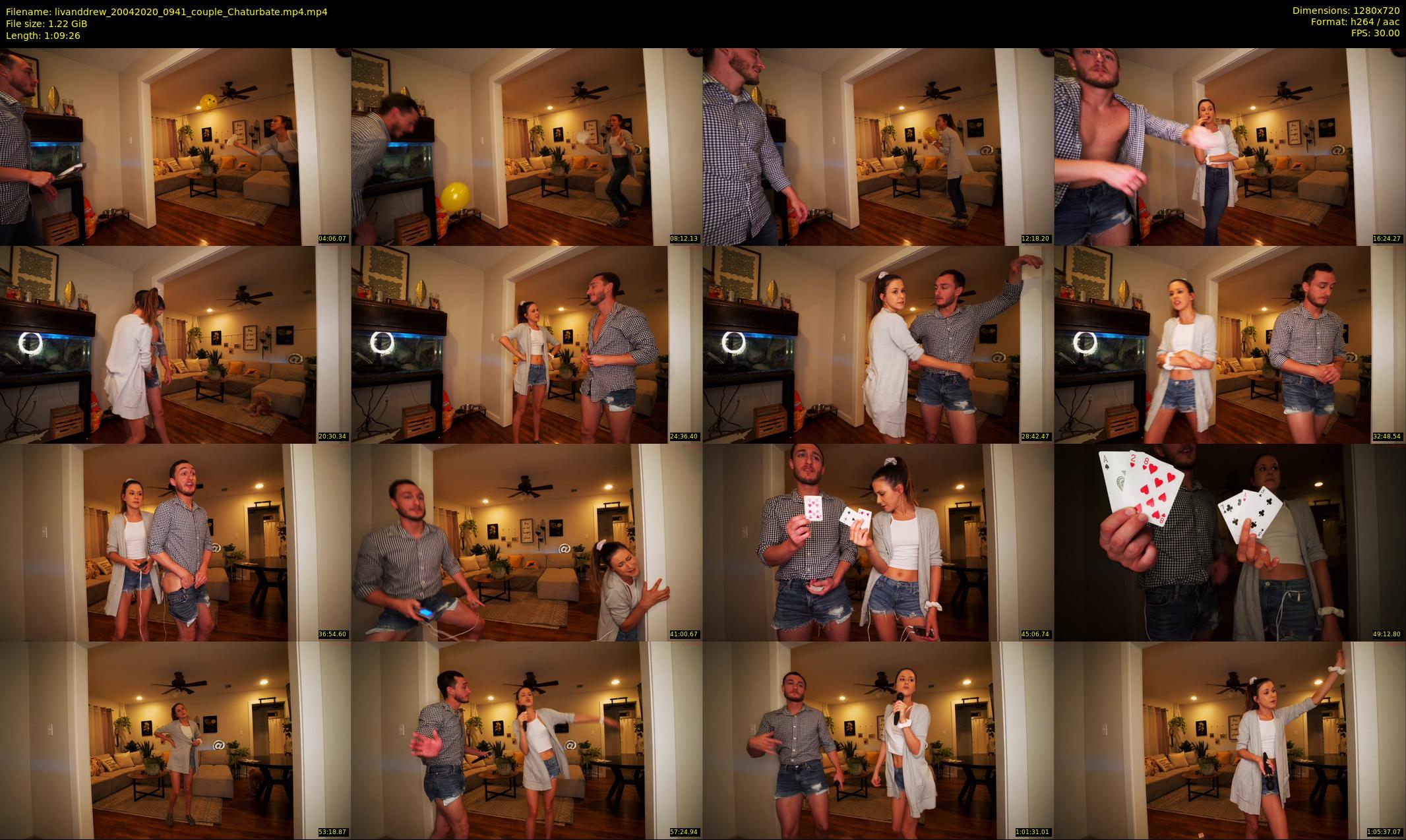 livanddrew — 70 minute Chaturbate couple cam show recording, 720p, Apr 20, 2020