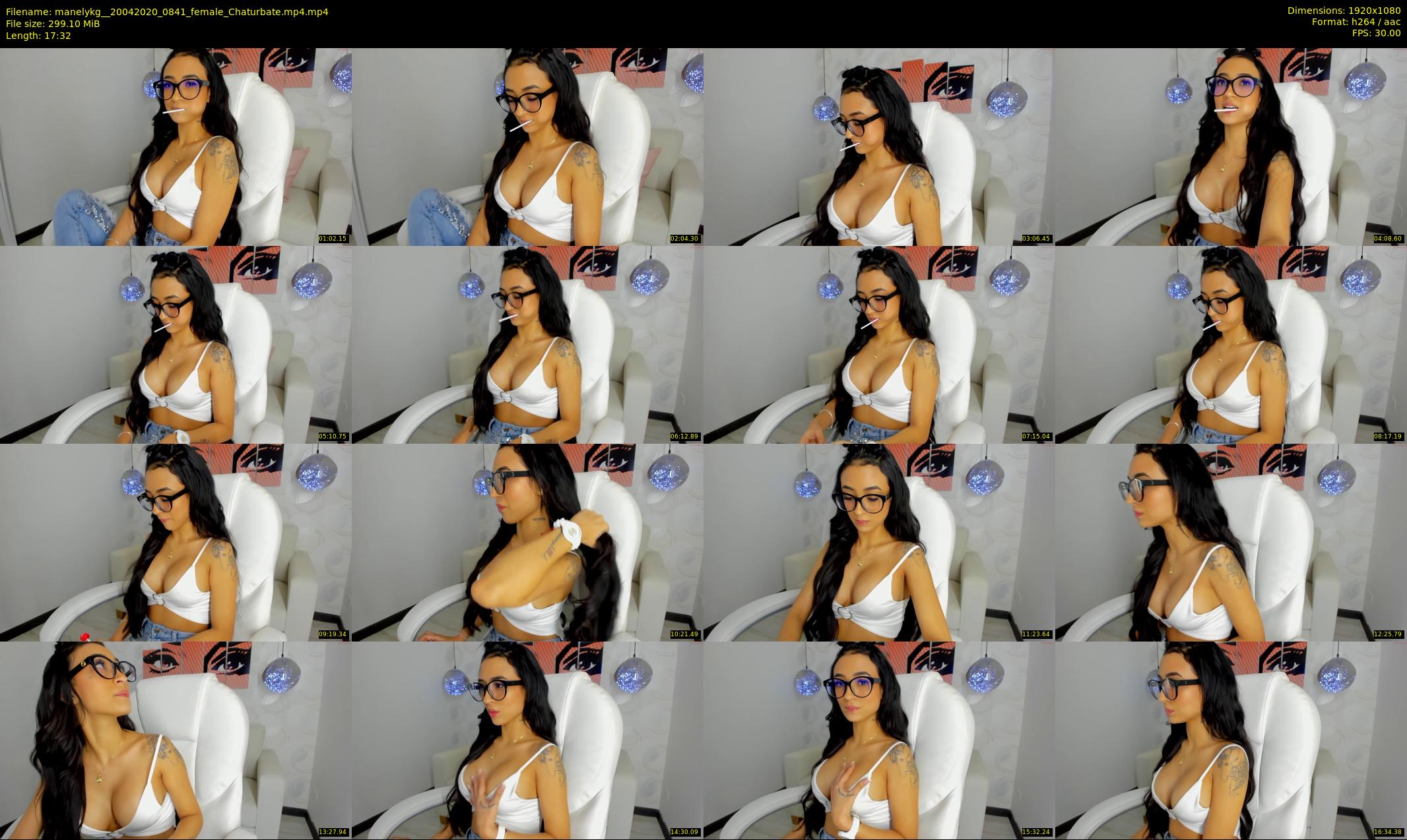 manelykg_ — 18 minute Chaturbate female cam show recording, 1080p, Apr 20, 2020