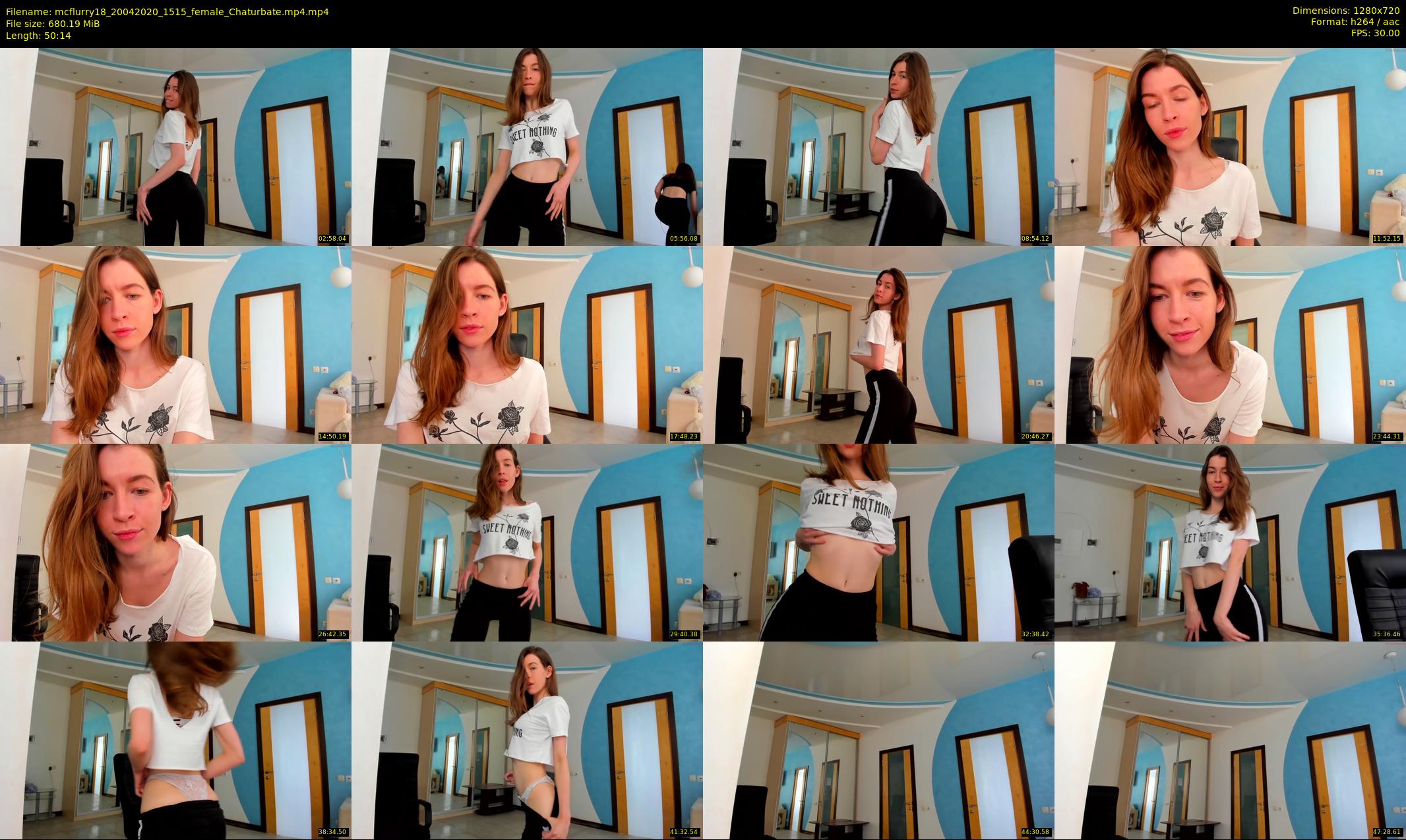 mcflurry18 — 51 minute Chaturbate female cam show recording, 720p, Apr 20, 2020