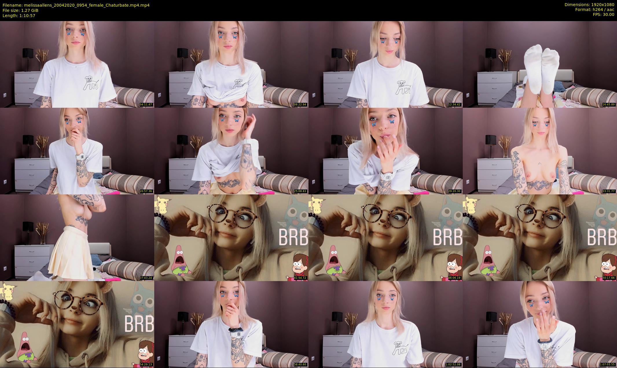melissaallens — 71 minute Chaturbate female cam show recording, 1080p, Apr 20, 2020