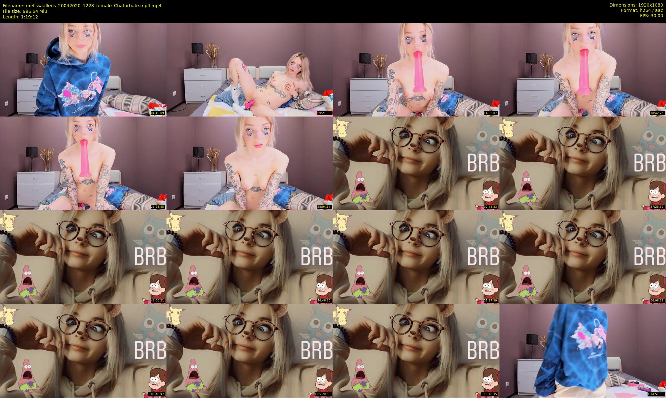 melissaallens — 80 minute Chaturbate female cam show recording, 1080p, Apr 20, 2020