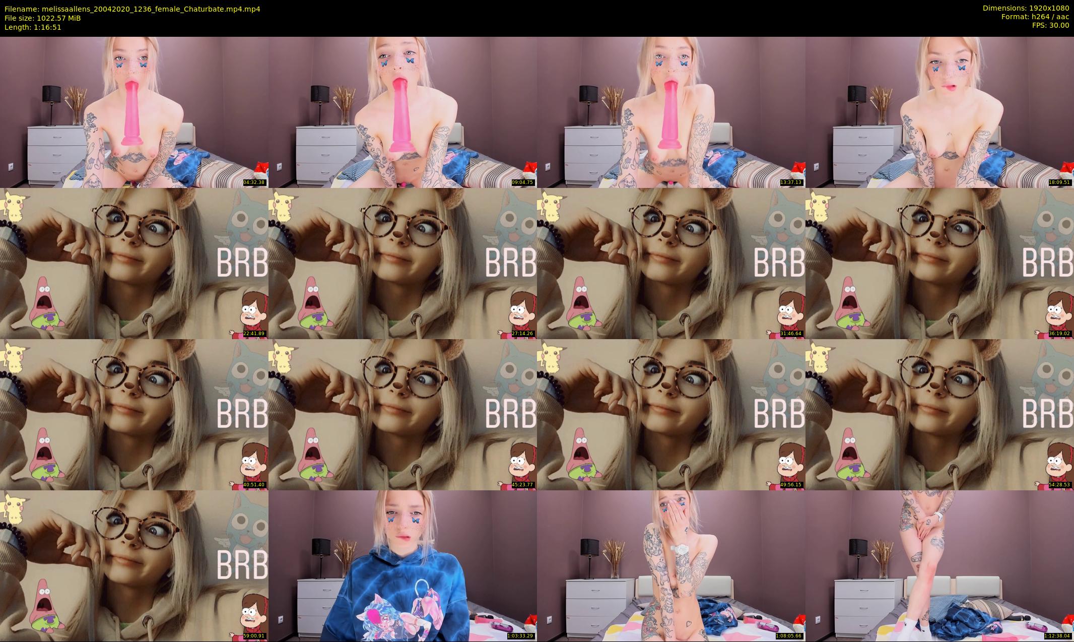melissaallens — 77 minute Chaturbate female cam show recording, 1080p, Apr 20, 2020