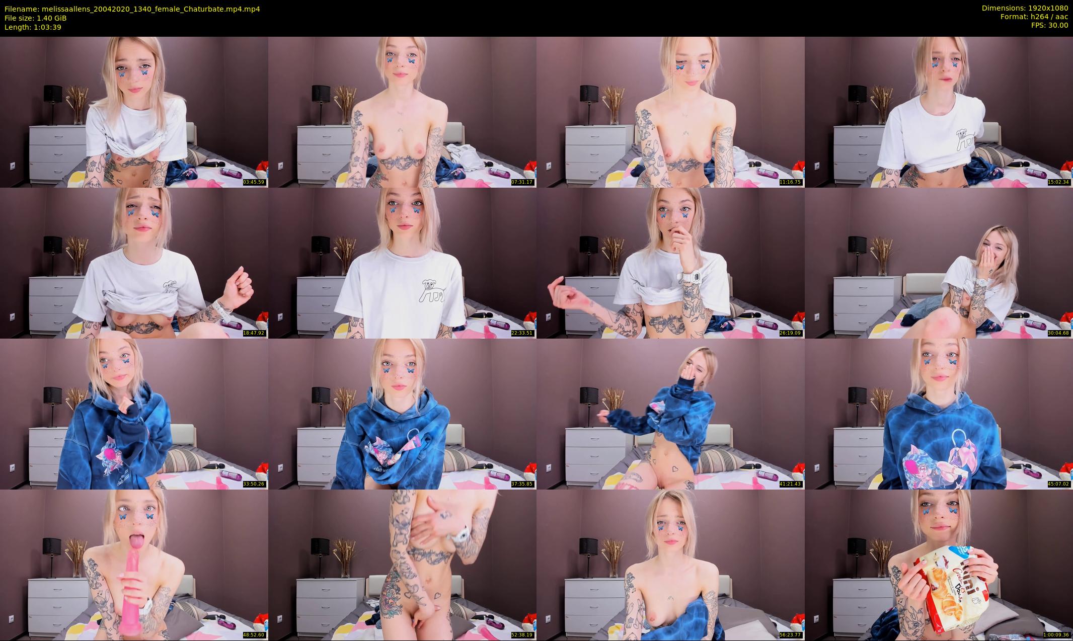 melissaallens — 64 minute Chaturbate female cam show recording, 1080p, Apr 20, 2020