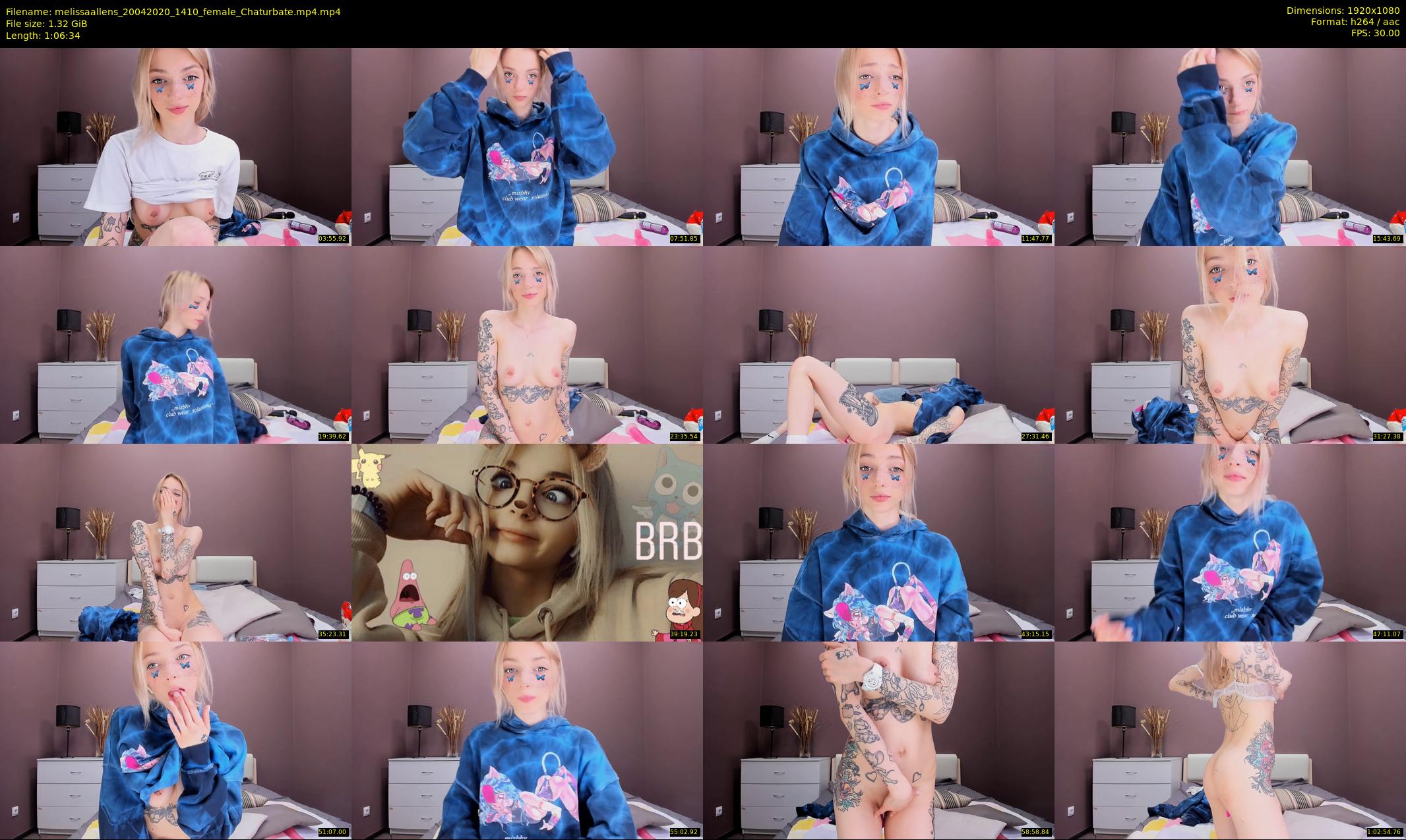 melissaallens — 67 minute Chaturbate female cam show recording, 1080p, Apr 20, 2020