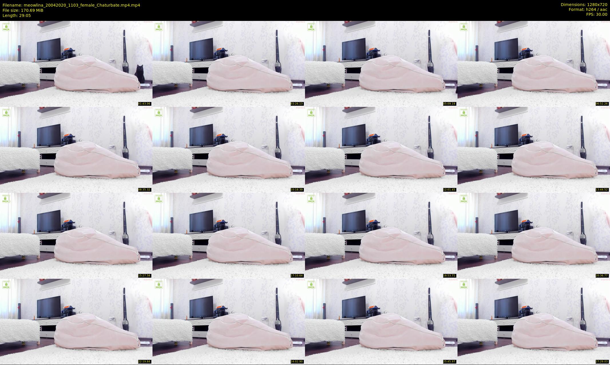 meowlina — 30 minute Chaturbate female cam show recording, 720p, Apr 20, 2020