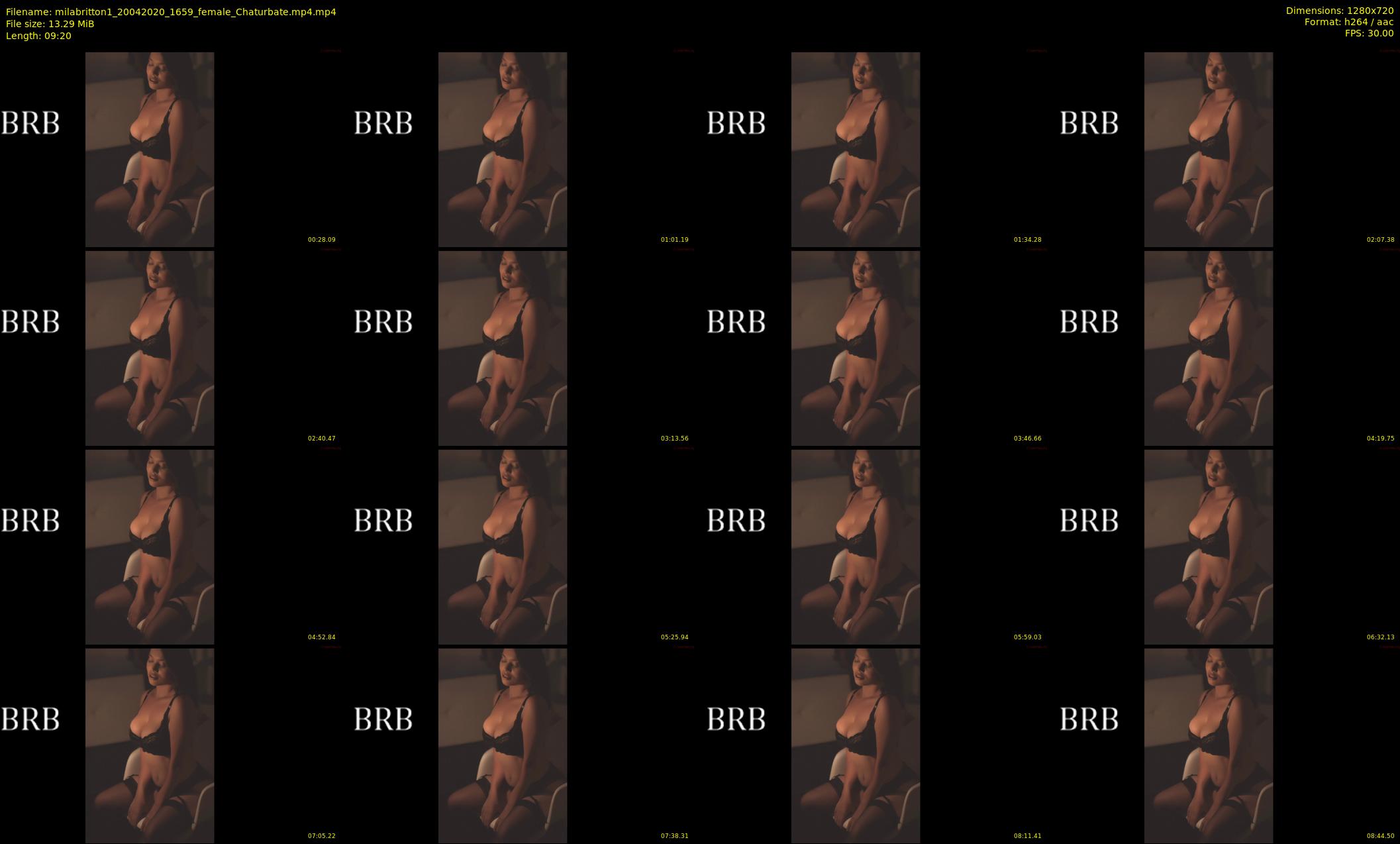 milabritton1 — 10 minute Chaturbate female cam show recording, 720p, Apr 20, 2020