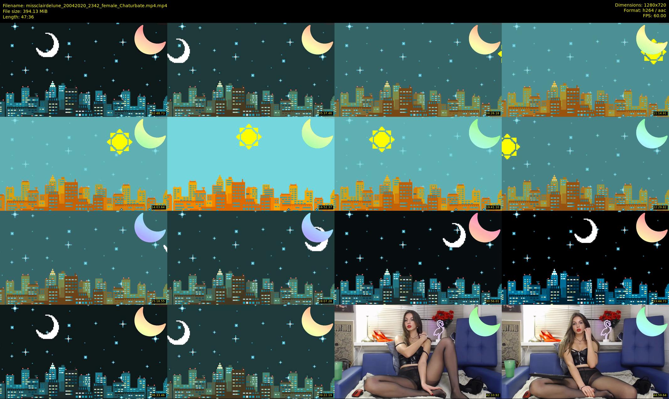 missclairdelune — 48 minute Chaturbate female cam show recording, 720p, Apr 20, 2020
