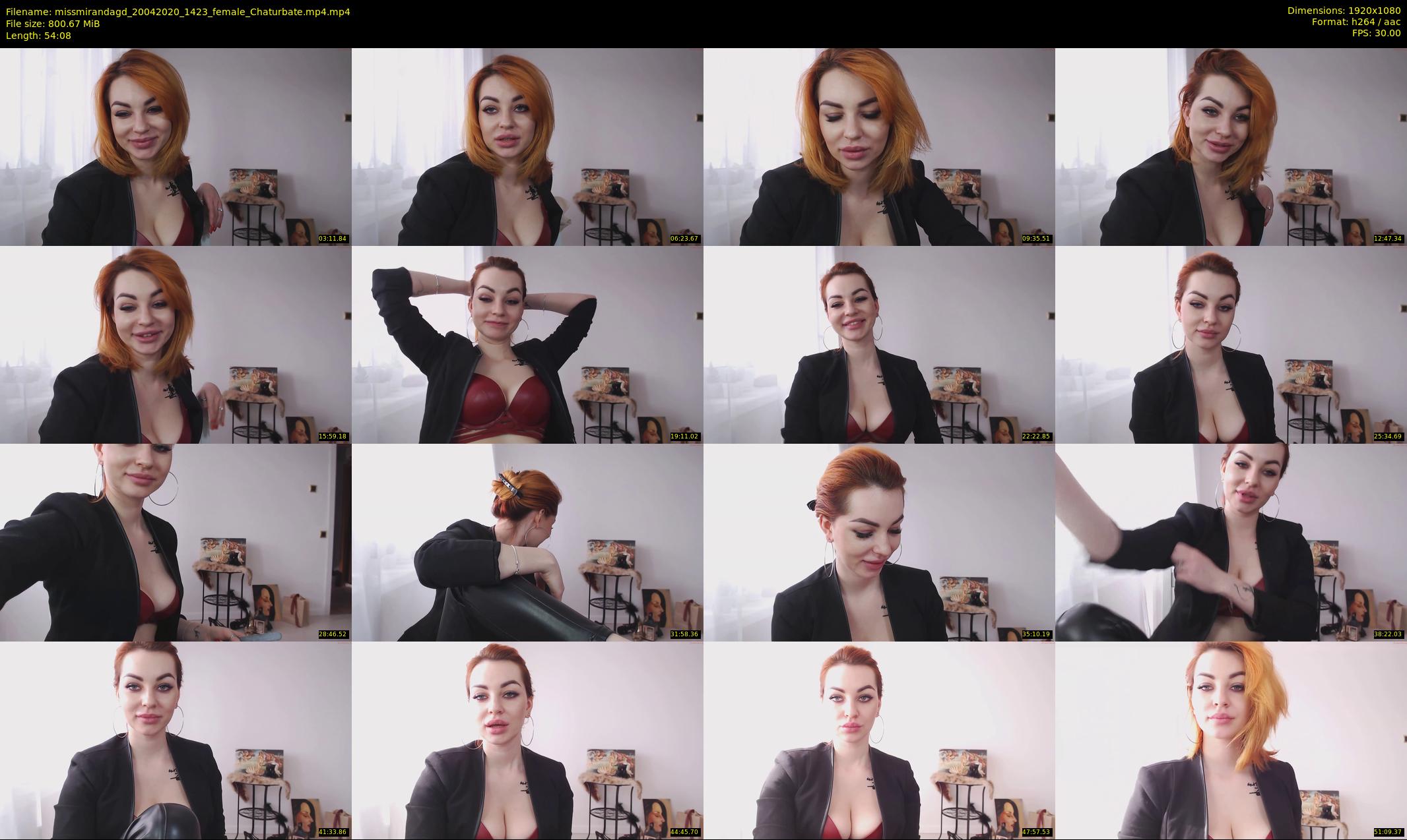 missmirandagd — 55 minute Chaturbate female cam show recording, 1080p, Apr 20, 2020