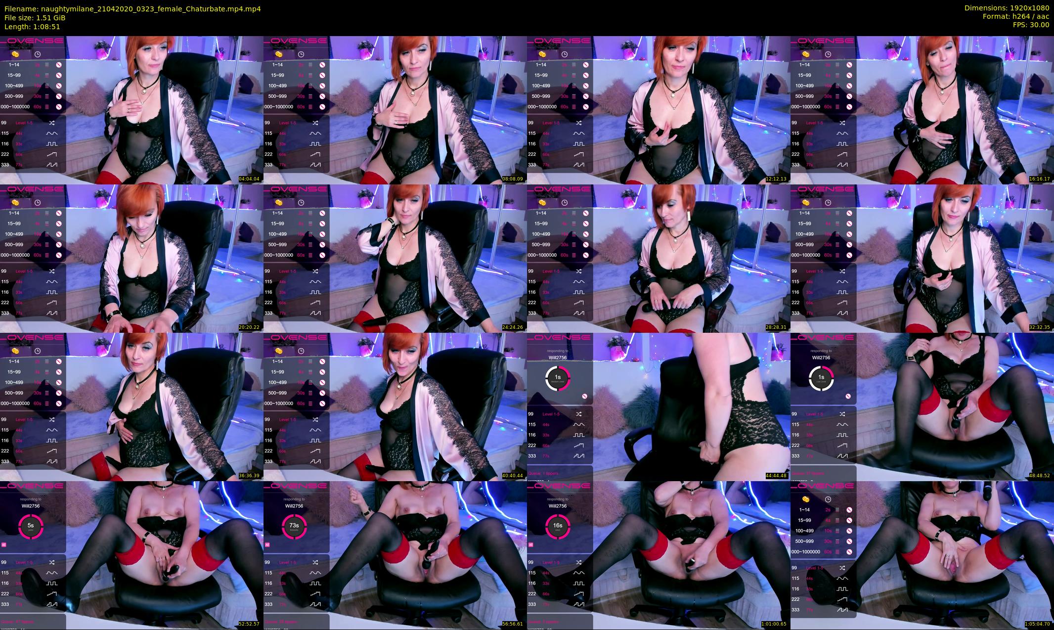 naughtymilane — 69 minute Chaturbate female cam show recording, 1080p, Apr 21, 2020