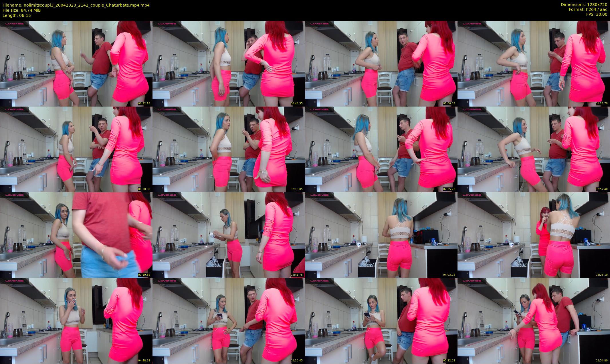 nolimitscoupl3 — 7 minute Chaturbate couple cam show recording, 720p, Apr 20, 2020