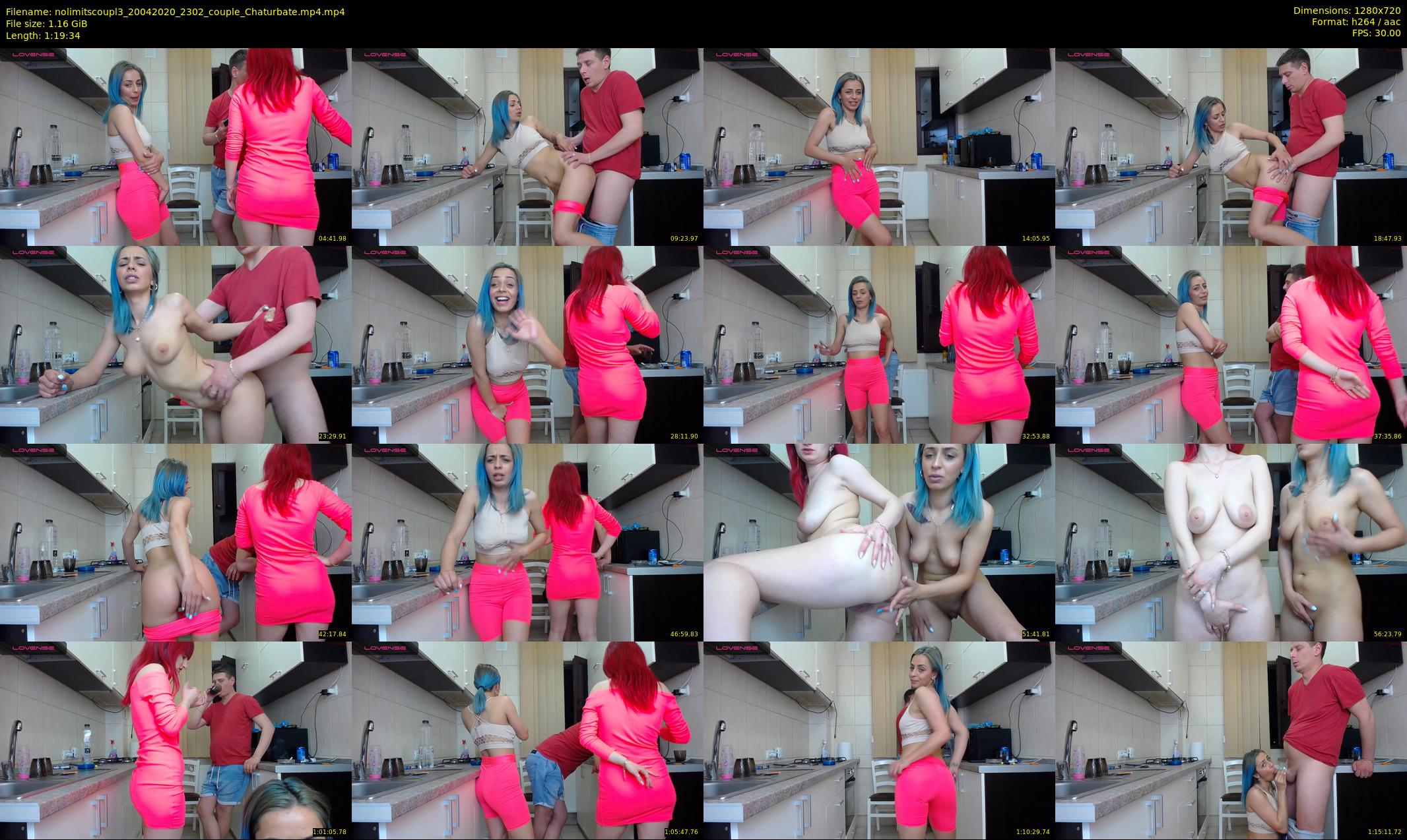 nolimitscoupl3 — 80 minute Chaturbate couple cam show recording, 720p, Apr 20, 2020