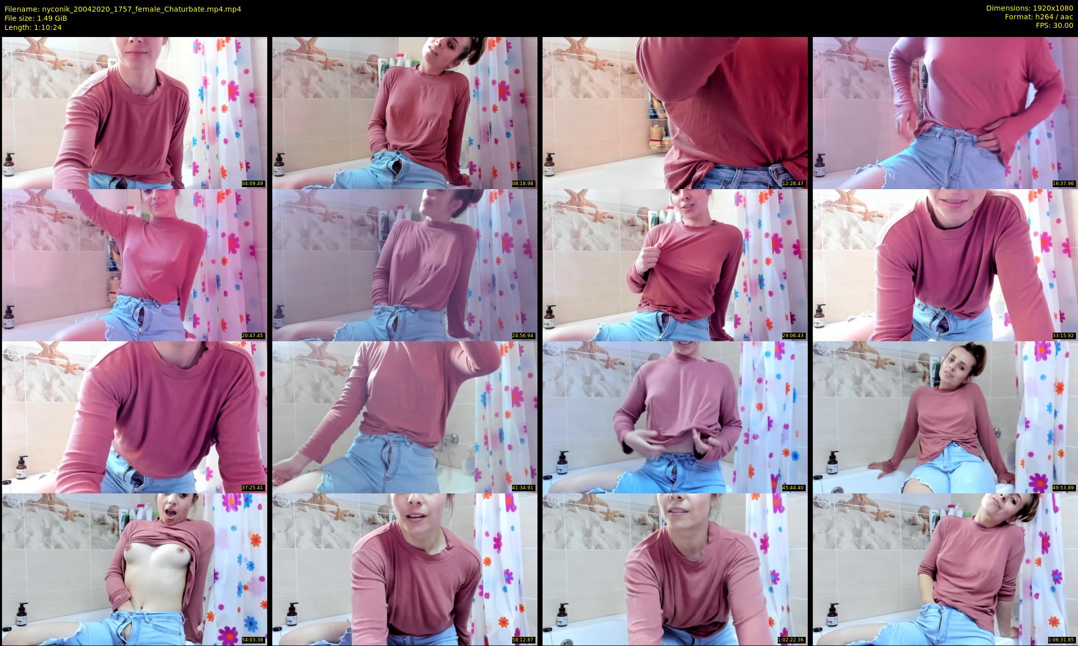 nyconik — 71 minute Chaturbate female cam show recording, 1080p, Apr 20, 2020