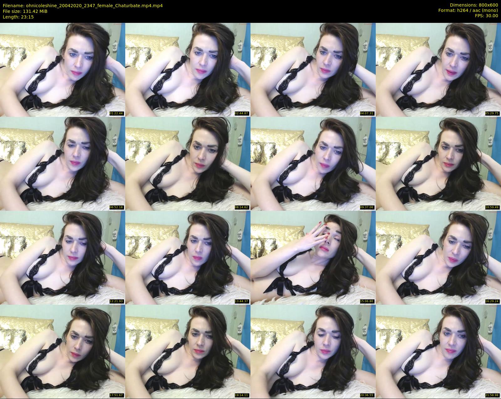 ohnicoleshine — 24 minute Chaturbate female cam show recording, 480p, Apr 20, 2020
