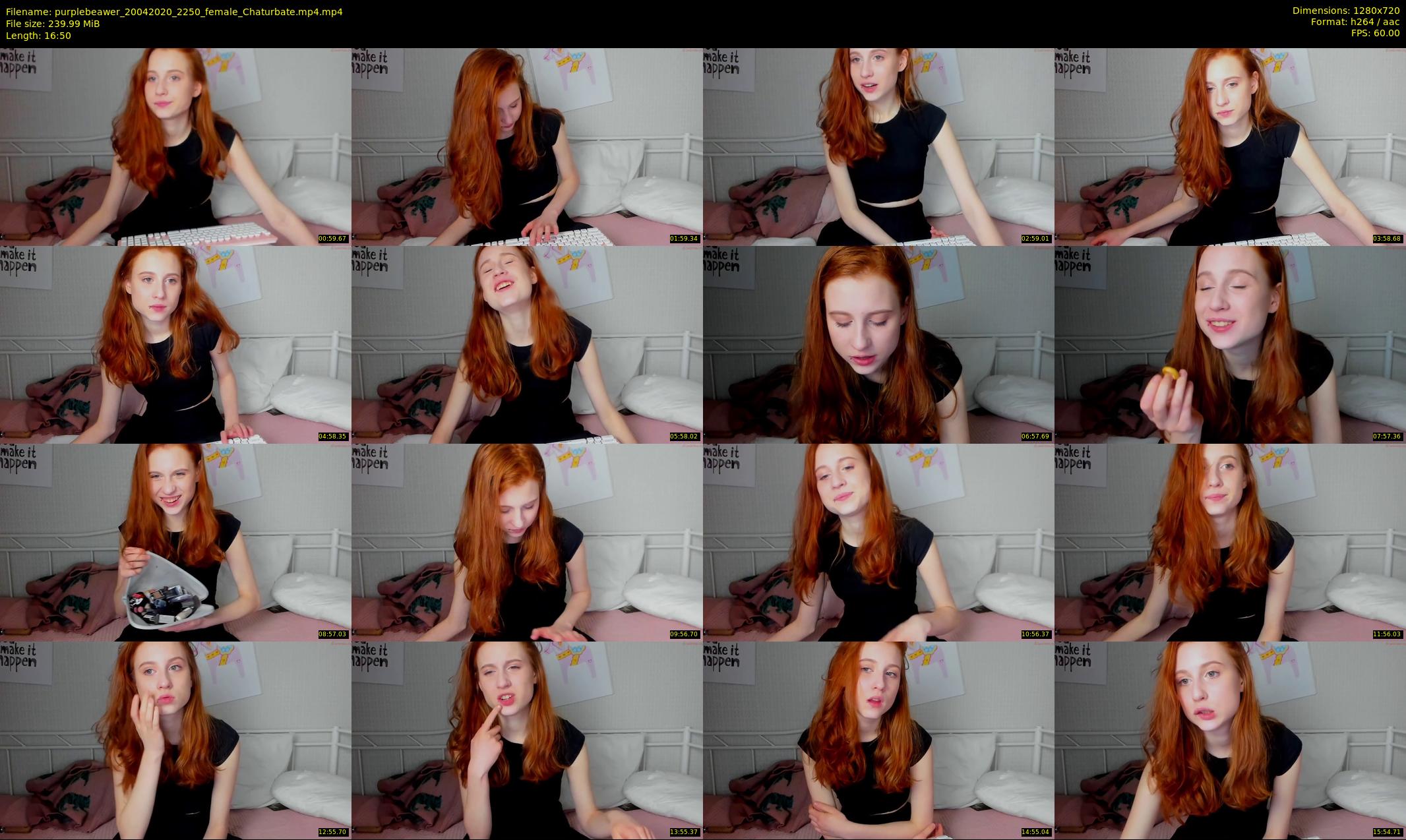 purplebeawer — 17 minute Chaturbate female cam show recording, 720p, Apr 20, 2020