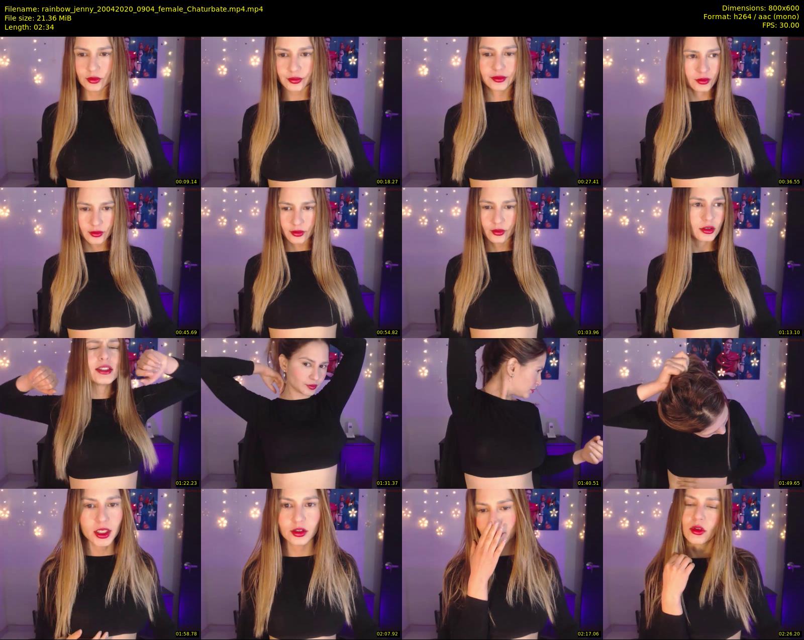 rainbow_jenny — 3 minute Chaturbate female cam show recording, 480p, Apr 20, 2020