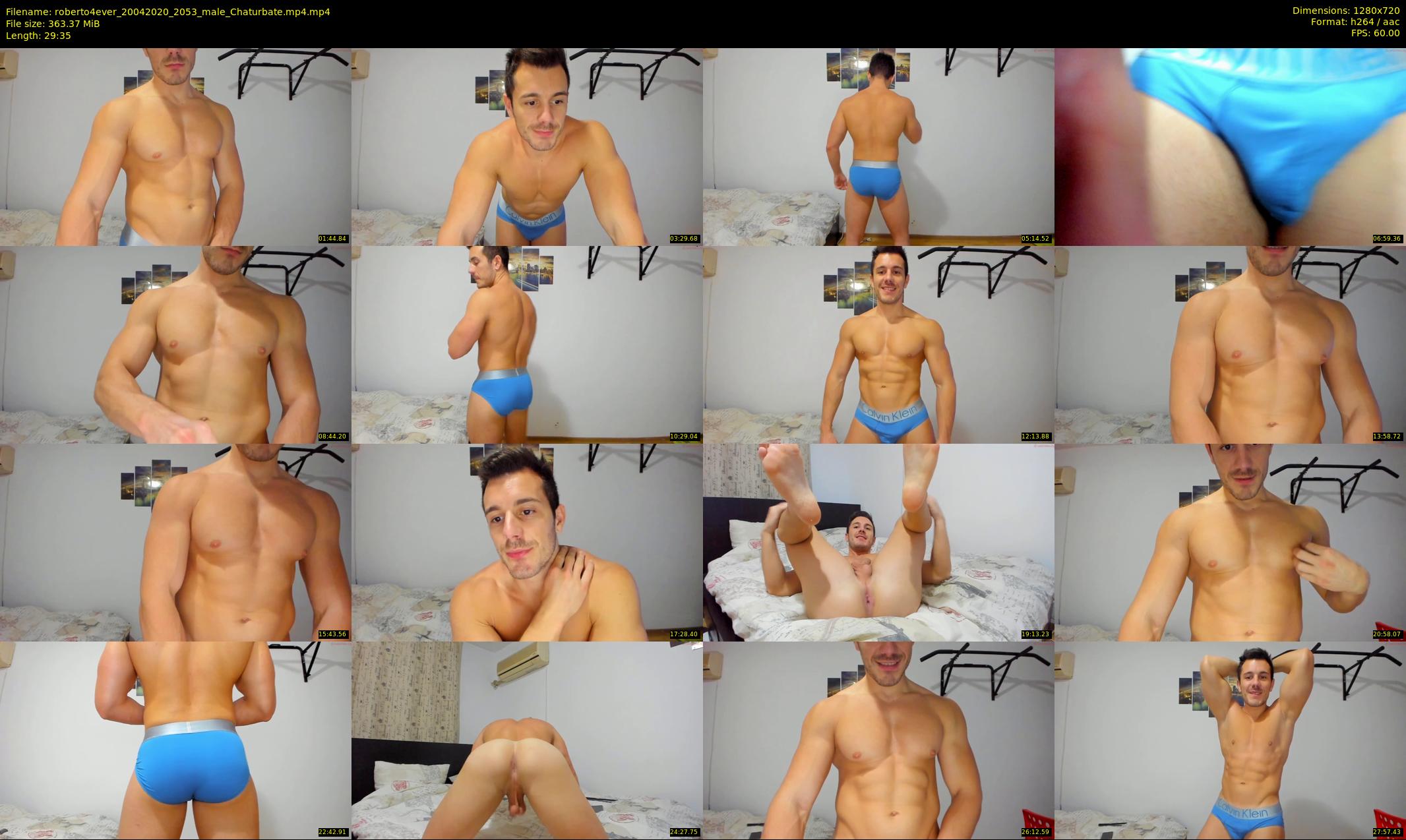 roberto4ever — 30 minute Chaturbate male cam show recording, 720p, Apr 20, 2020