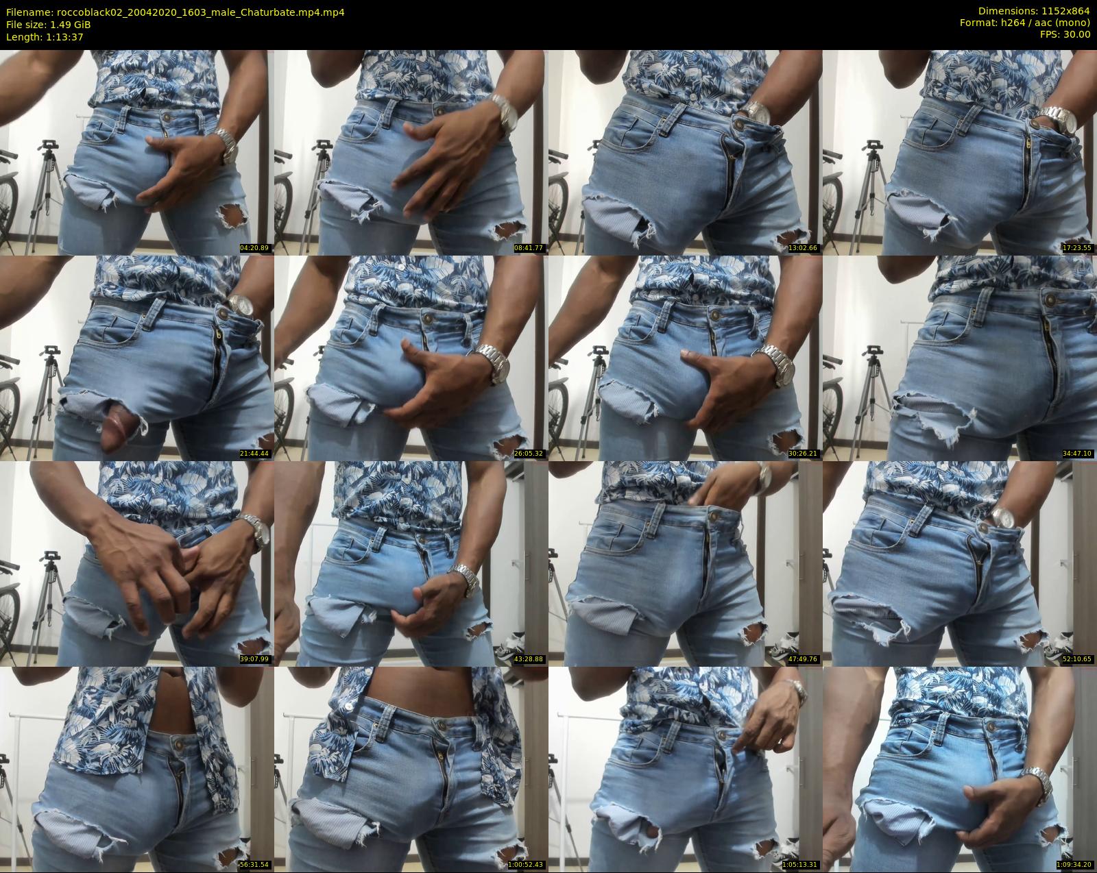 roccoblack02 — 74 minute Chaturbate male cam show recording, 720p, Apr 20, 2020