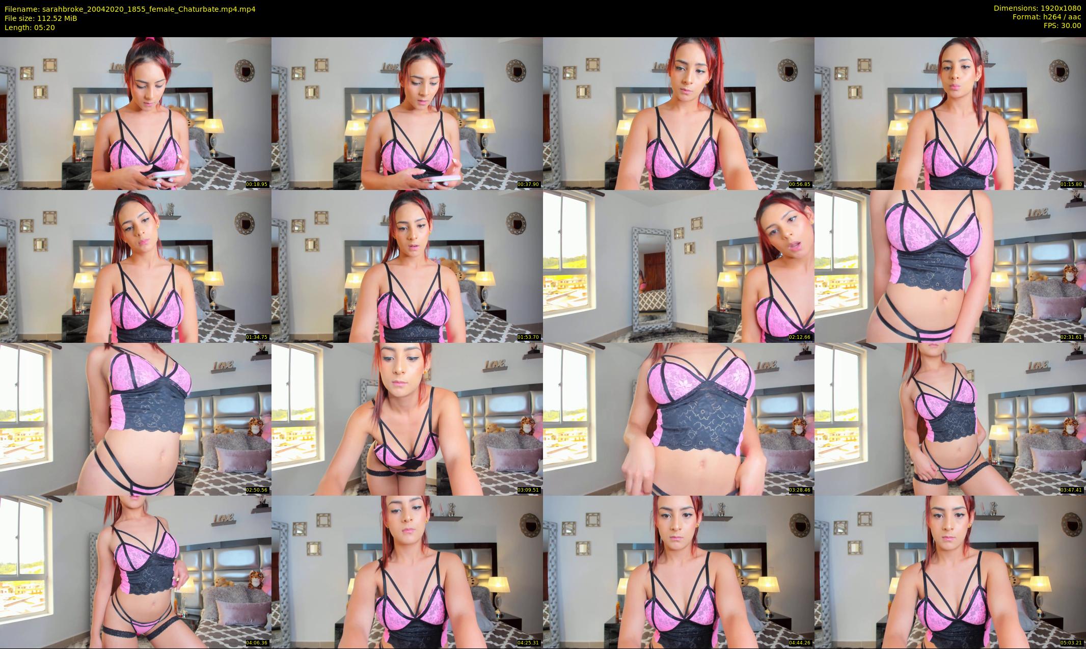 sarahbroke — 6 minute Chaturbate female cam show recording, 1080p, Apr 20, 2020