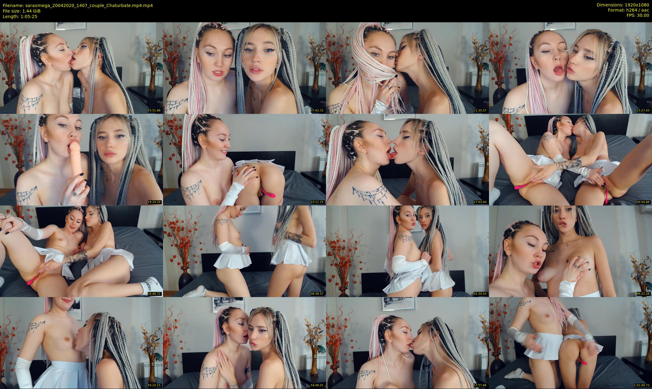 saraomega — 66 minute Chaturbate couple cam show recording, 1080p, Apr 20, 2020