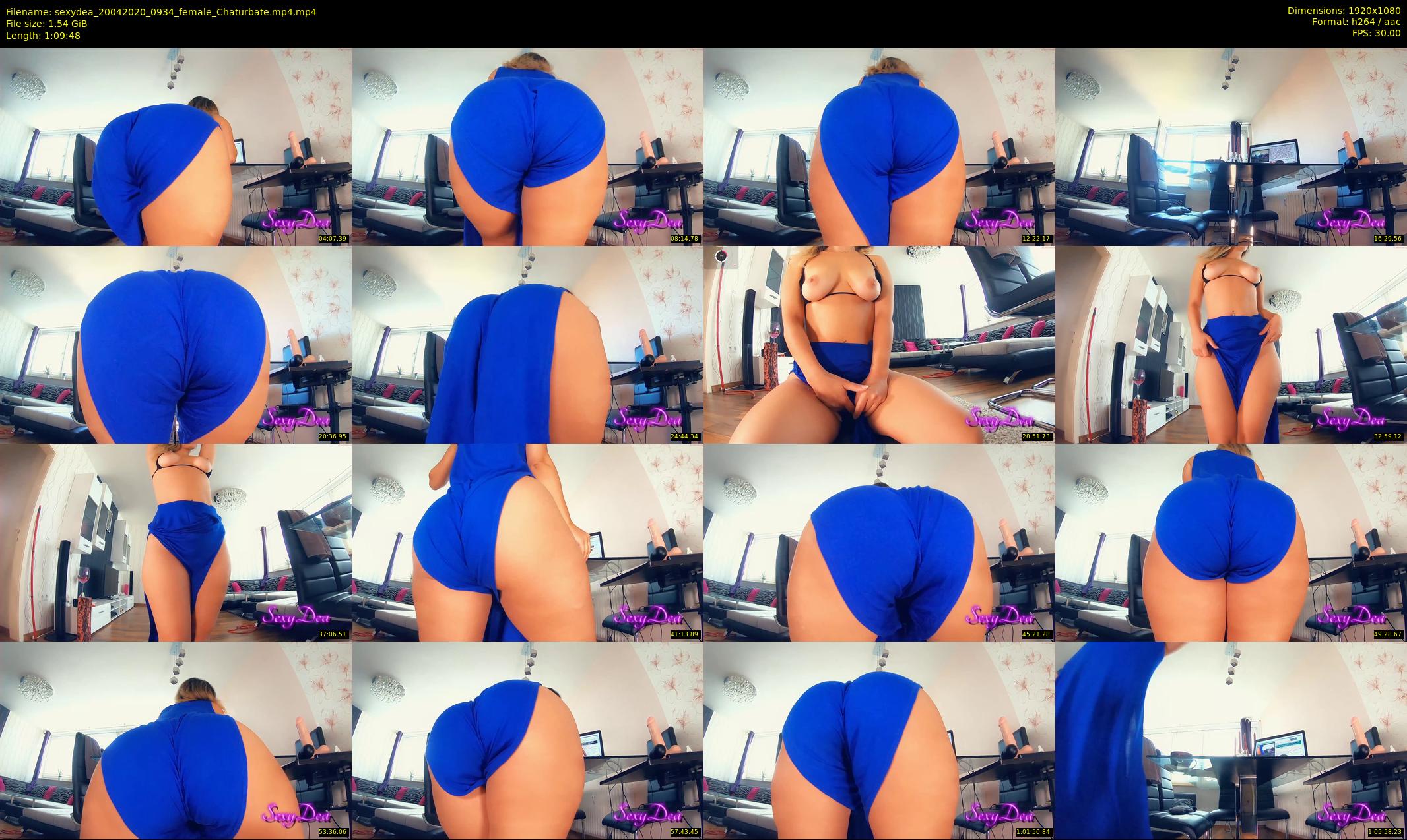 sexydea — 70 minute Chaturbate female cam show recording, 1080p, Apr 20, 2020