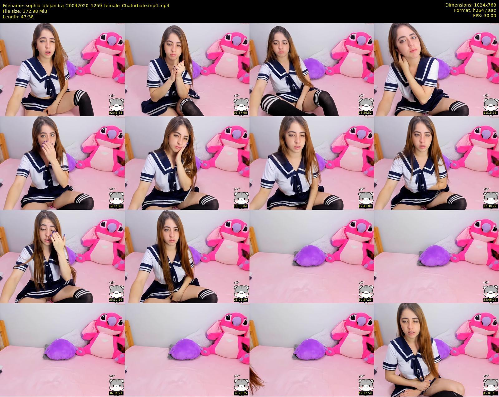 sophia_alejandra — 48 minute Chaturbate female cam show recording, 720p, Apr 20, 2020