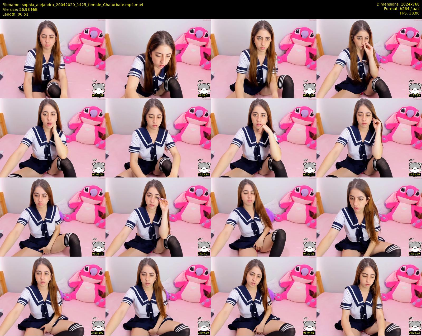 sophia_alejandra — 7 minute Chaturbate female cam show recording, 720p, Apr 20, 2020