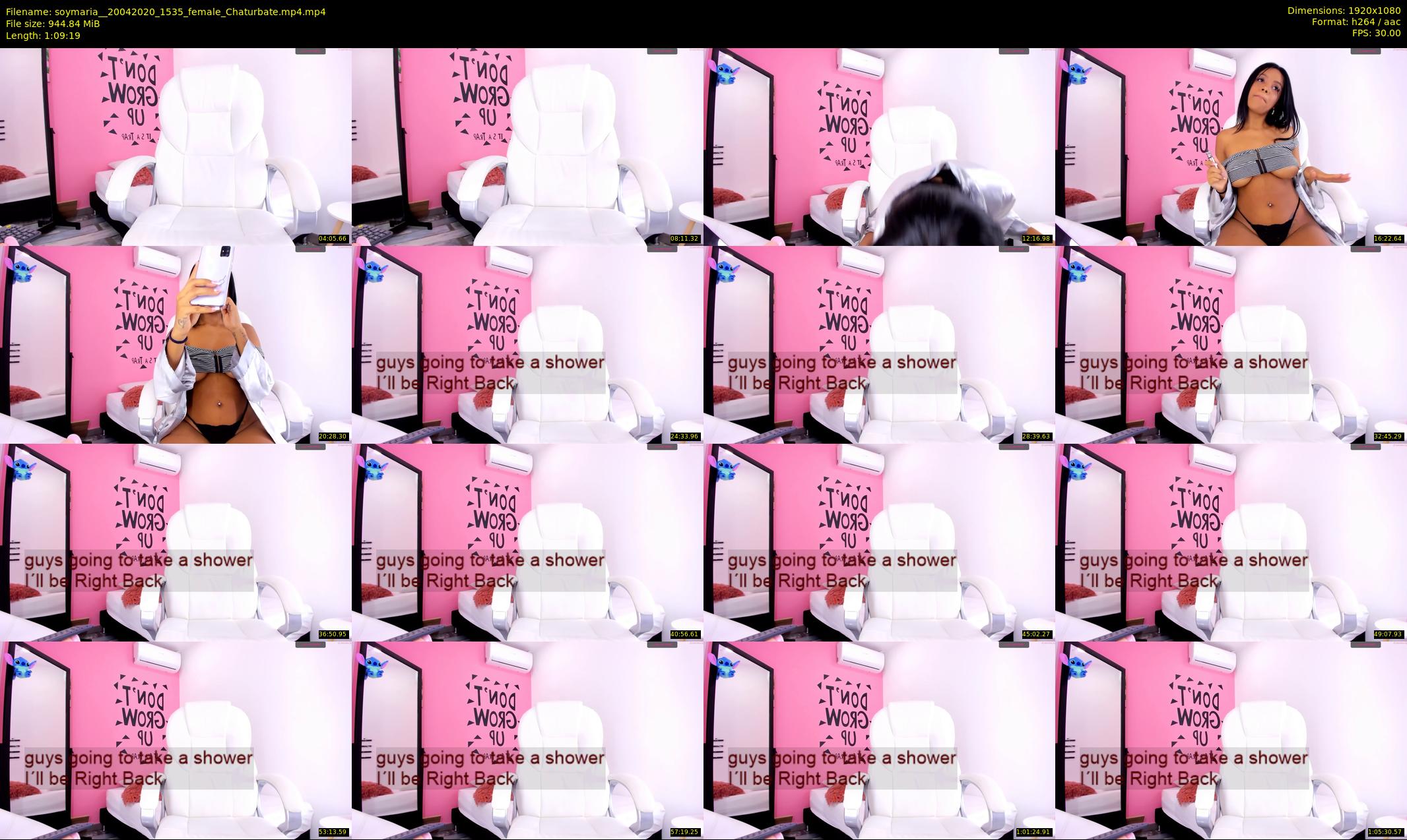 soymaria_ — 70 minute Chaturbate female cam show recording, 1080p, Apr 20, 2020