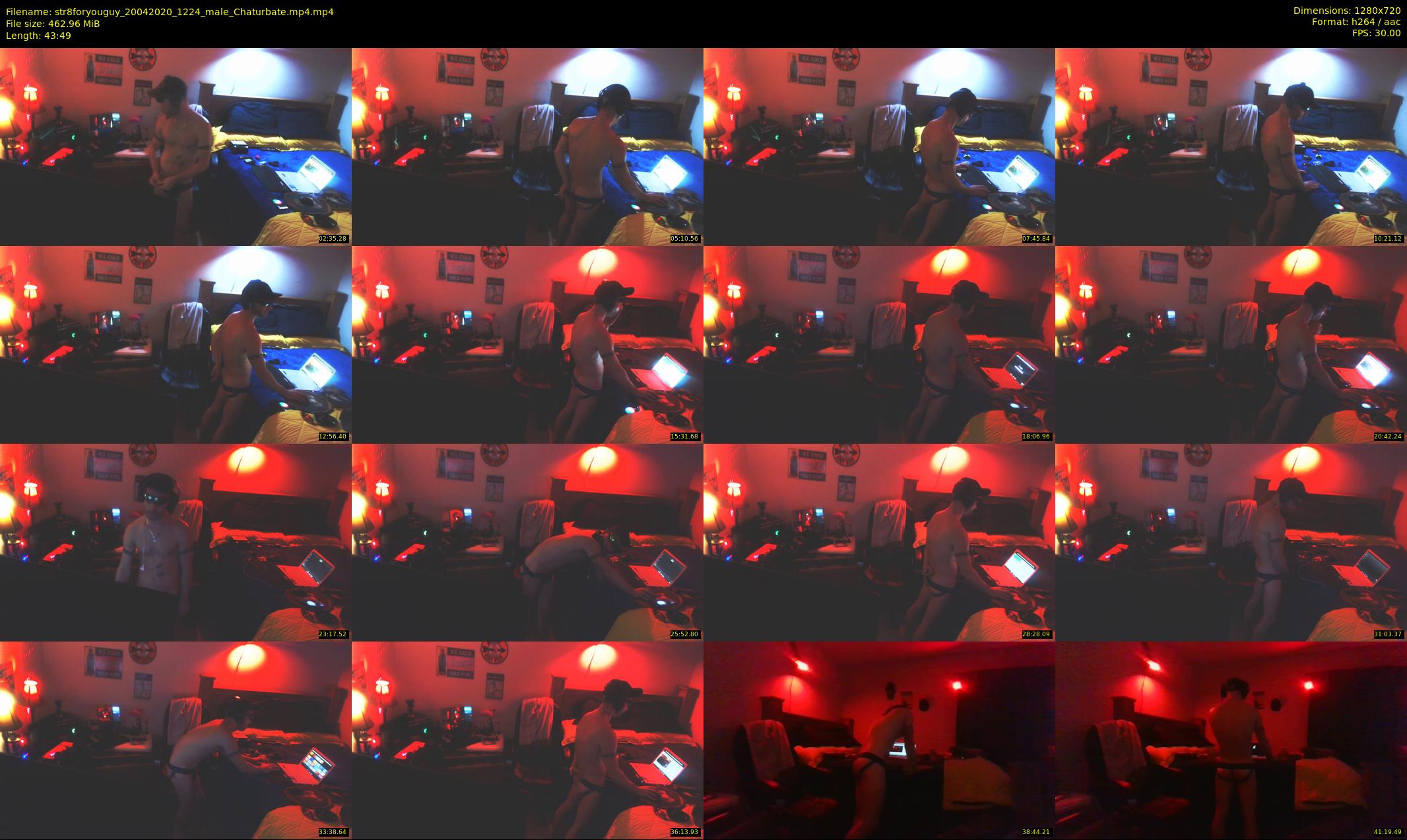 str8foryouguy — 44 minute Chaturbate male cam show recording, 720p, Apr 20, 2020