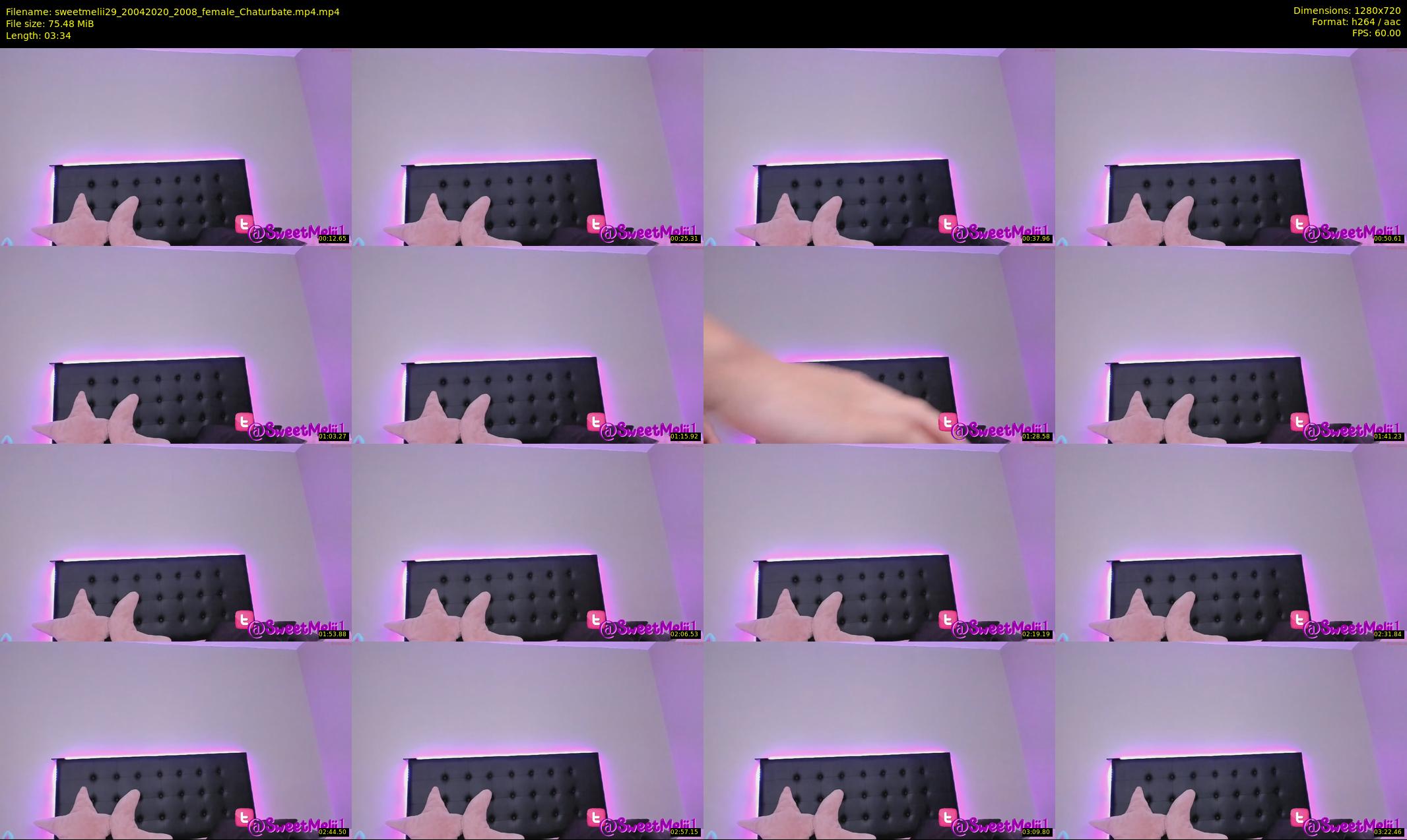 sweetmelii29 — 4 minute Chaturbate female cam show recording, 720p, Apr 20, 2020