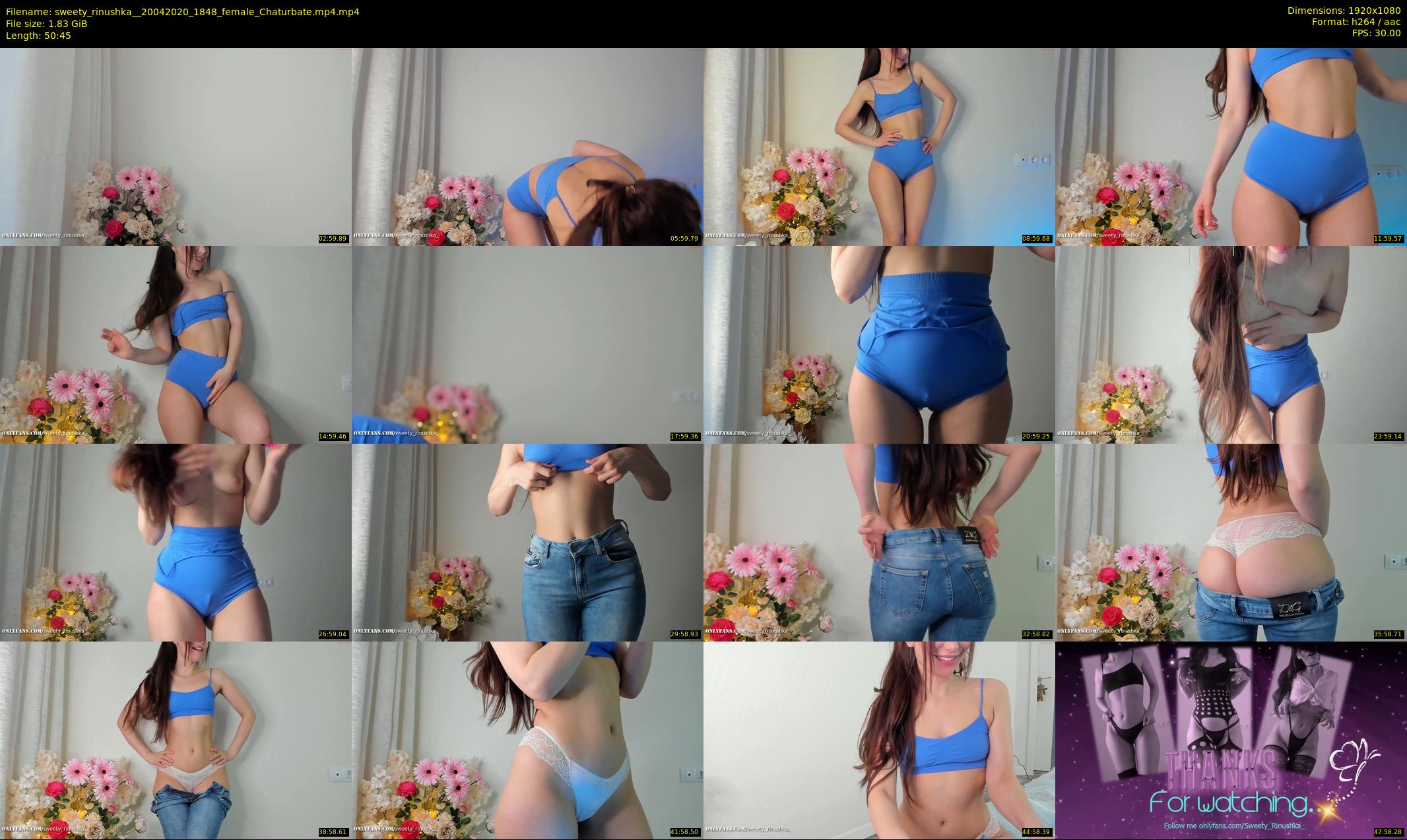 sweety_rinushka_ — 51 minute Chaturbate female cam show recording, 1080p, Apr 20, 2020