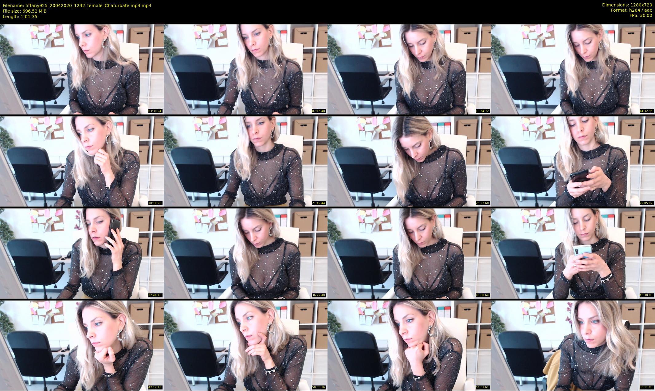 tiffany925 — 62 minute Chaturbate female cam show recording, 720p, Apr 20, 2020