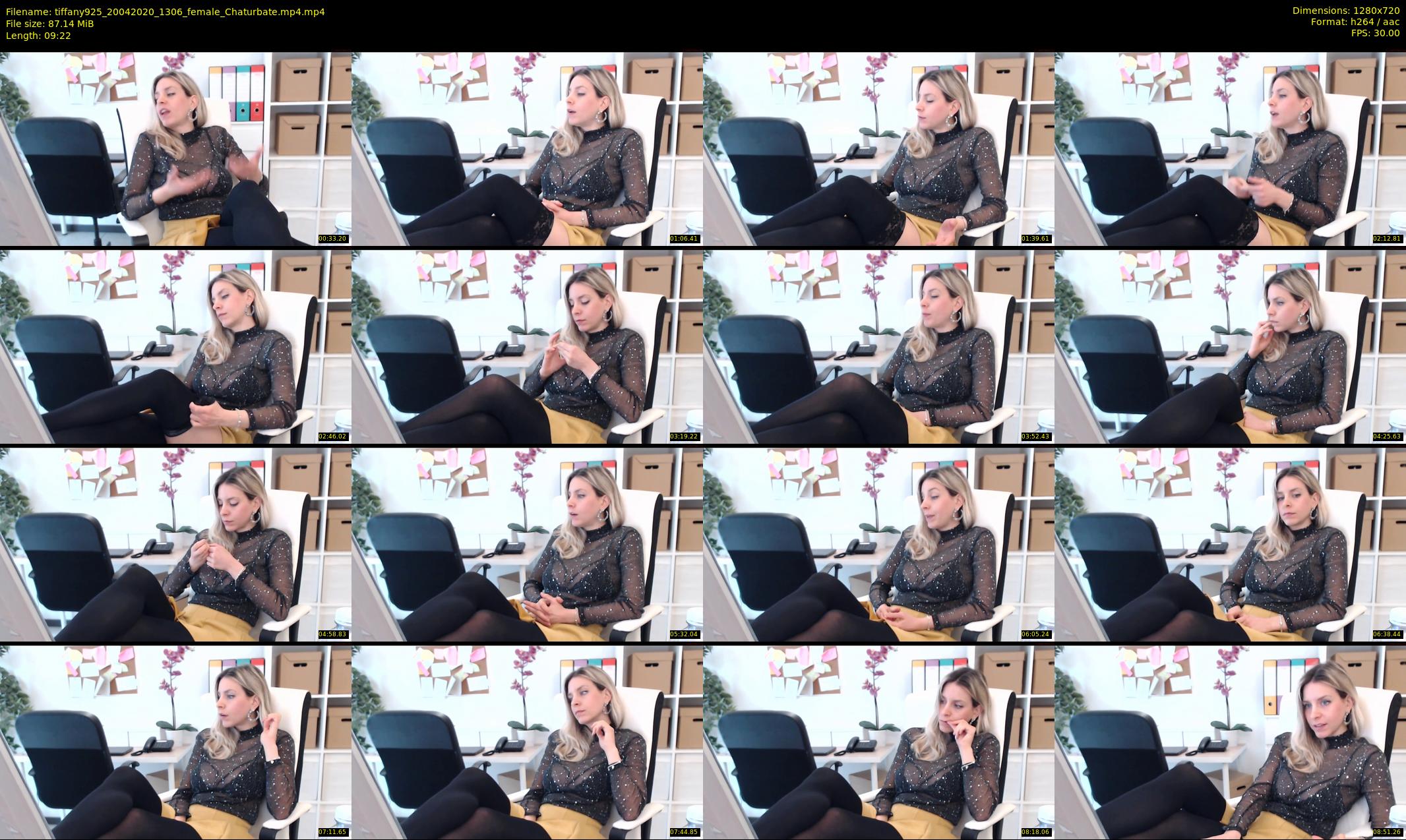 tiffany925 — 10 minute Chaturbate female cam show recording, 720p, Apr 20, 2020
