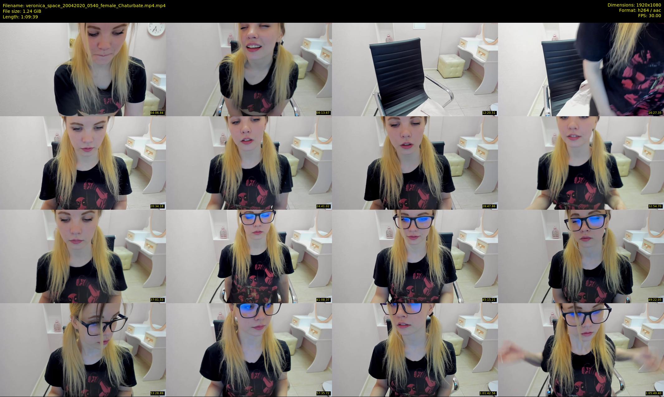 veronica_space — 70 minute Chaturbate female cam show recording, 1080p, Apr 20, 2020